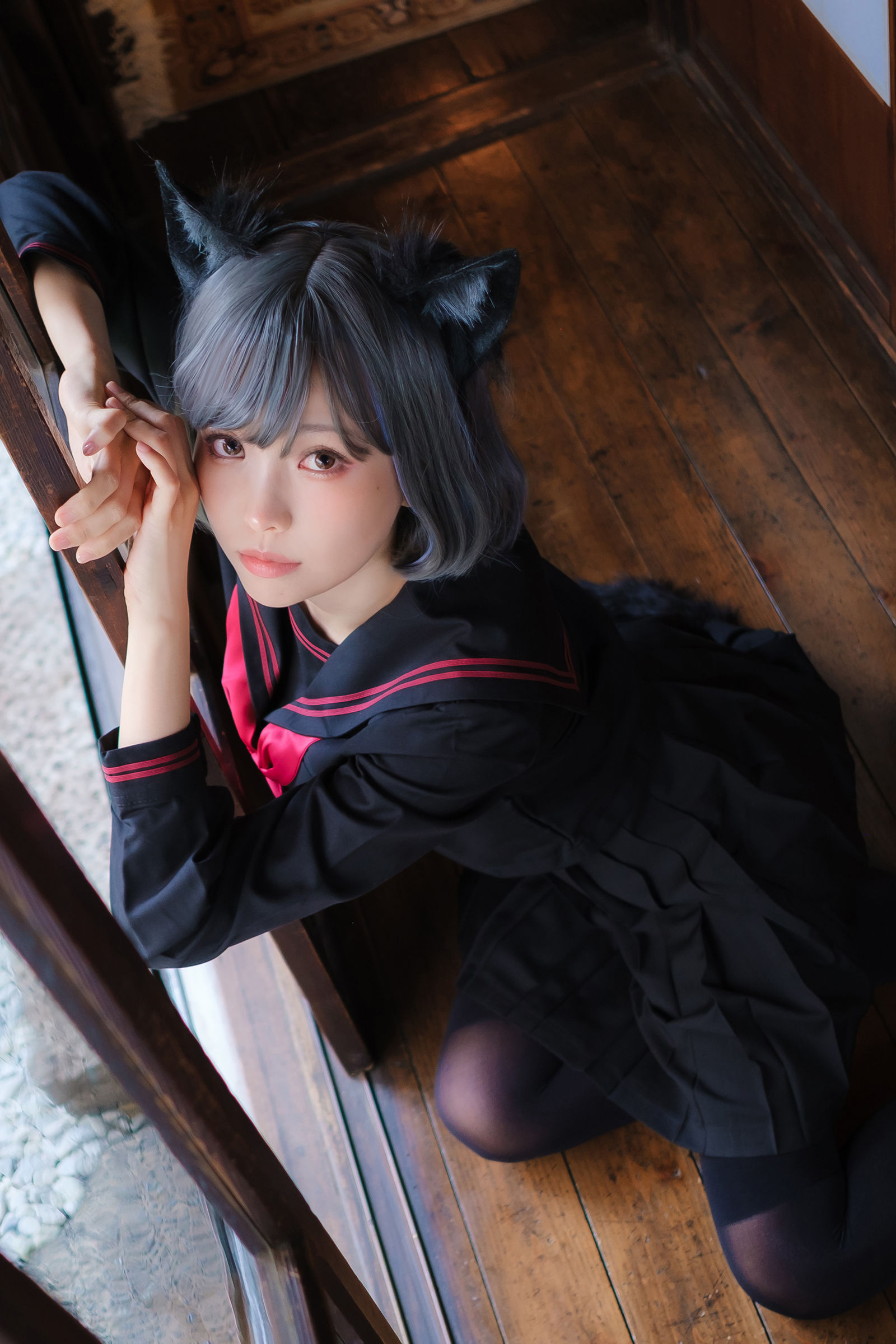 Ely_eee (ElyEE子) - Veranda Black Cat緣廊黑貓