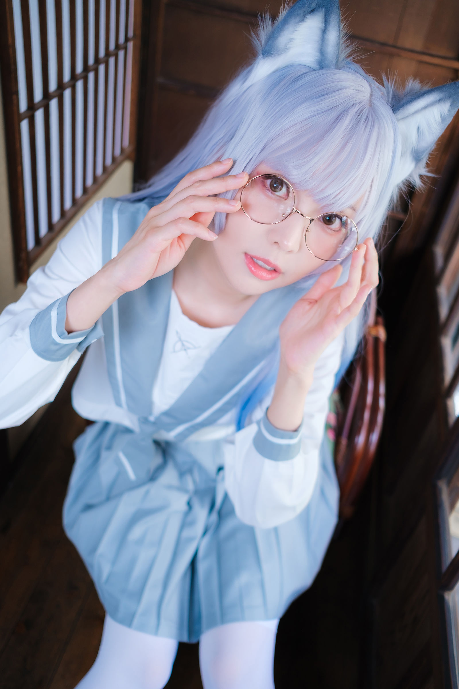 Ely_eee (ElyEE子) - Veranda White Cat緣廊白貓