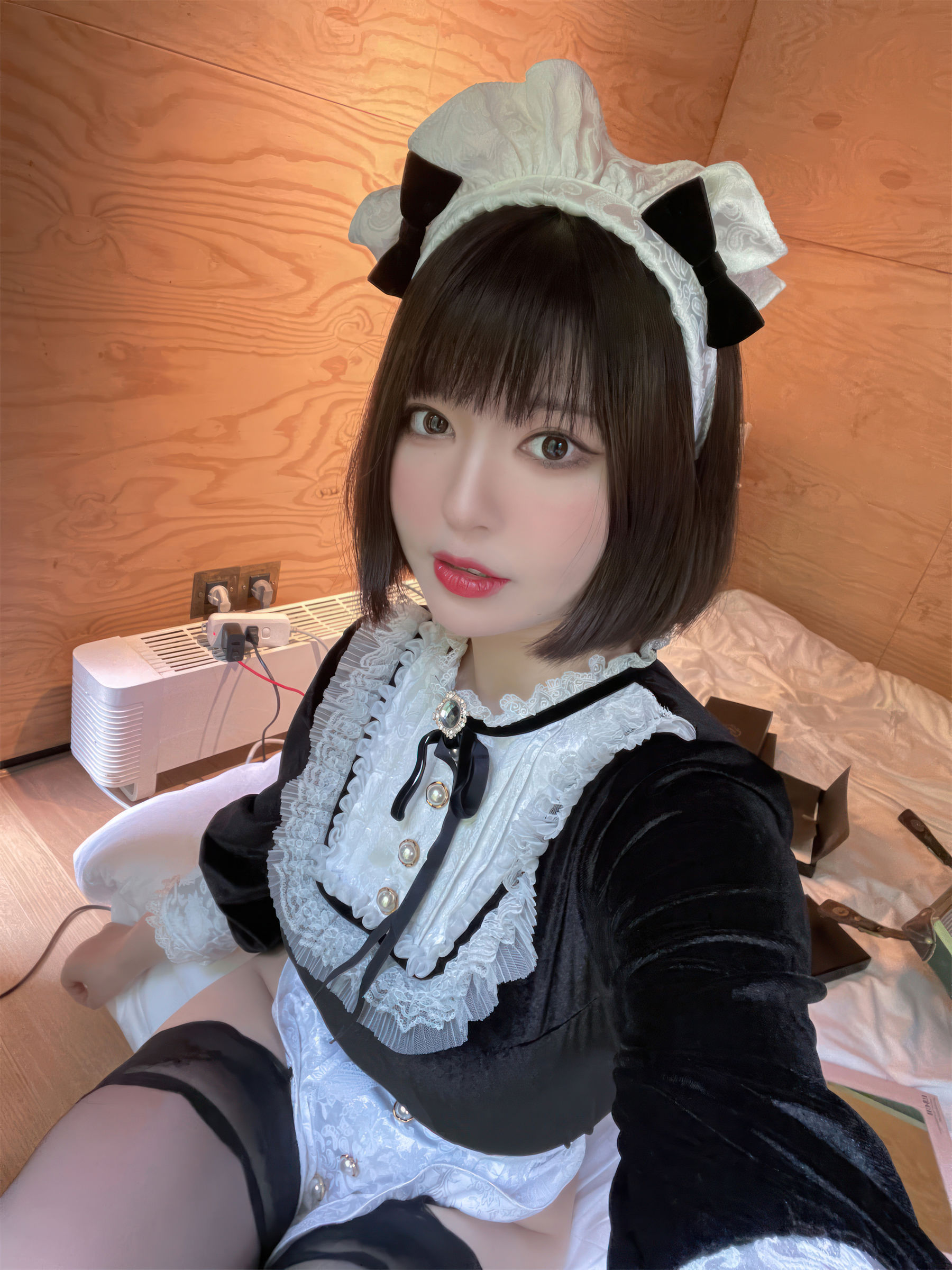 可爱人气Coser  面饼仙儿&半半子 - Maid姉妹