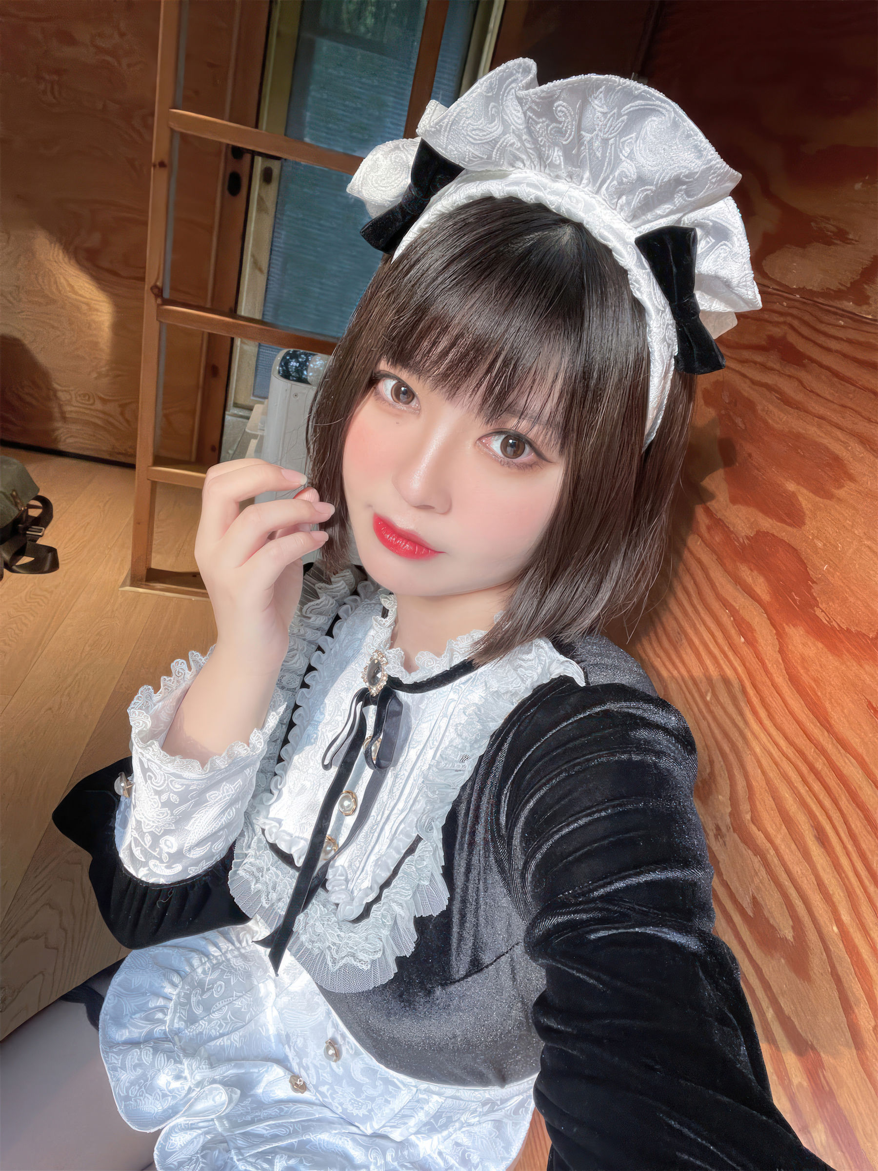 可爱人气Coser  面饼仙儿&半半子 - Maid姉妹