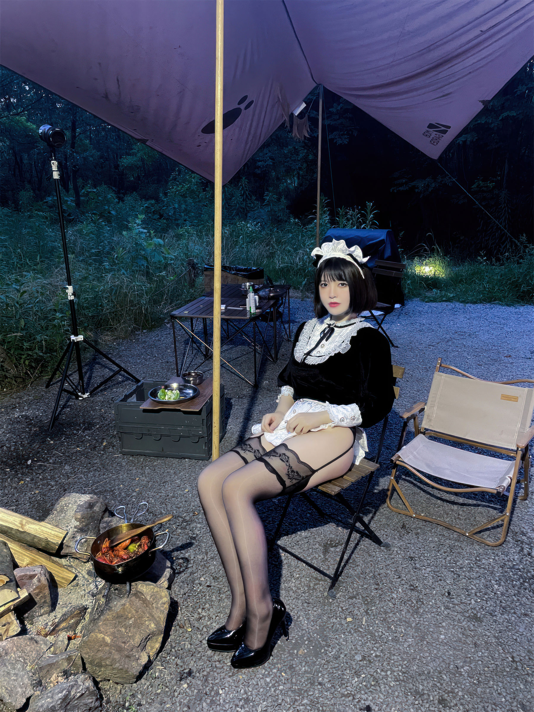 可爱人气Coser  面饼仙儿&半半子 - Maid姉妹