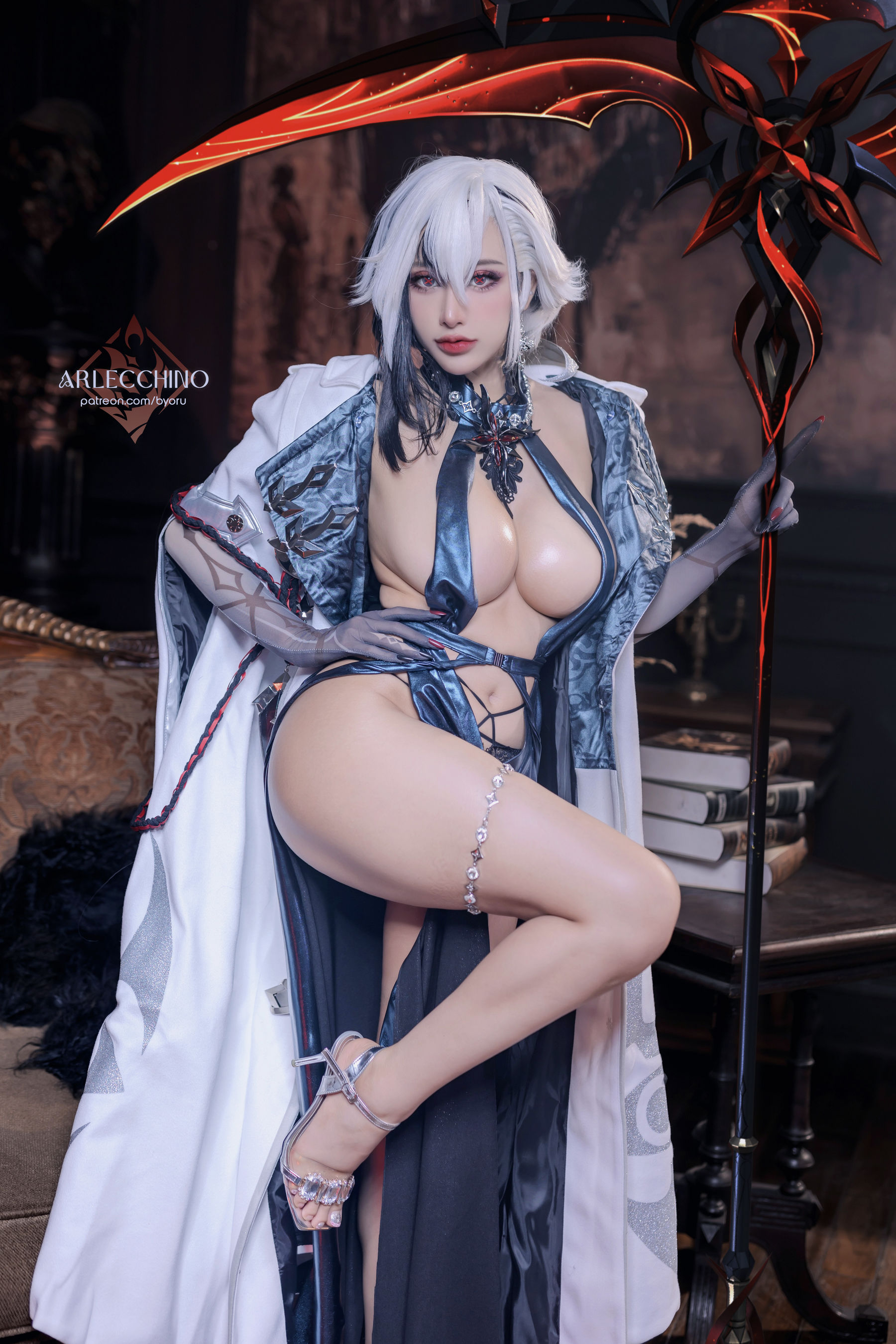 日本性感萝莉 Byoru - Genshin Impact Arlecchino Dress