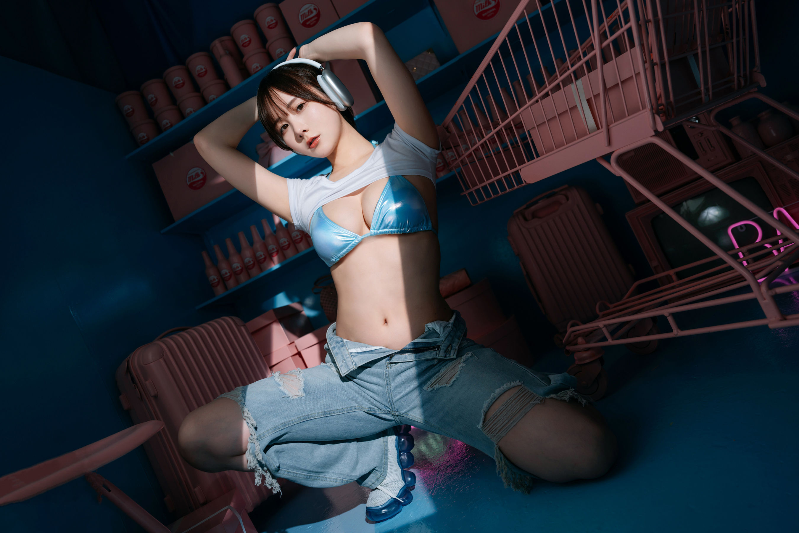 日本甜美COSER けんけん - PINK×BLUE