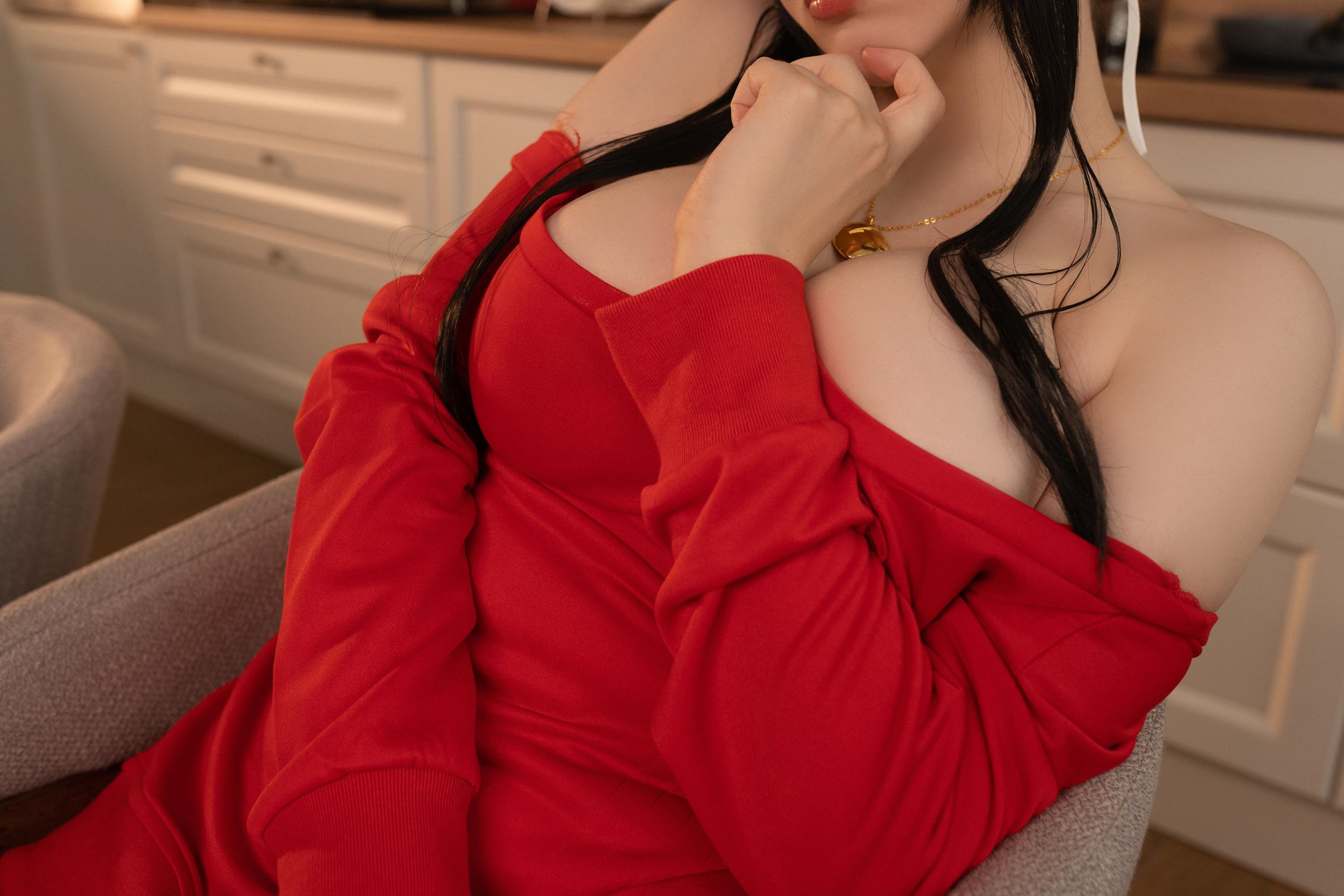 Alina Becker - Yor Forger Red Sweater