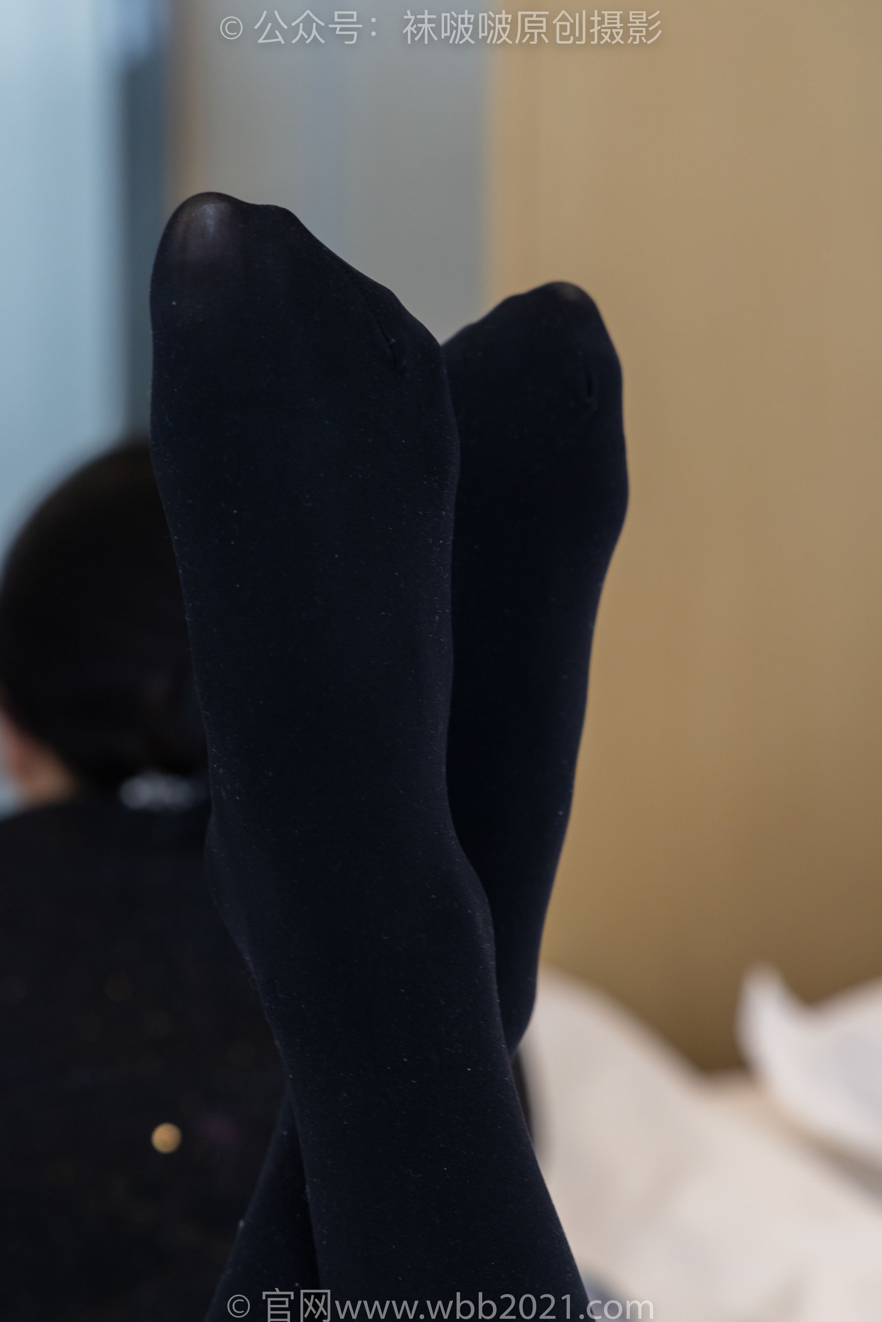 BoBoSocks袜啵啵 No.378 奶油 -短靴、运动鞋、厚黑丝、厚灰丝
