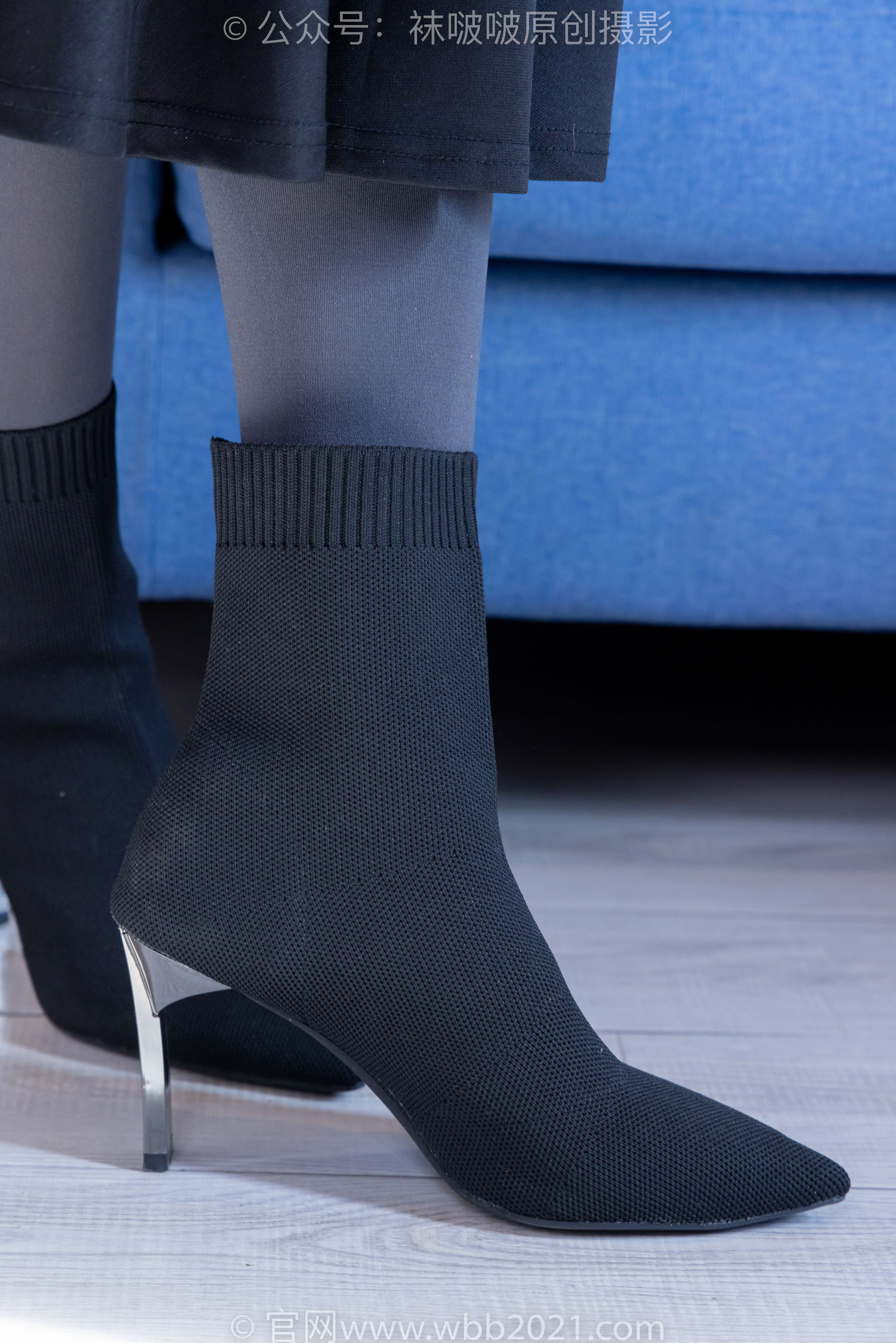BoBoSocks袜啵啵 No.378 奶油 -短靴、运动鞋、厚黑丝、厚灰丝