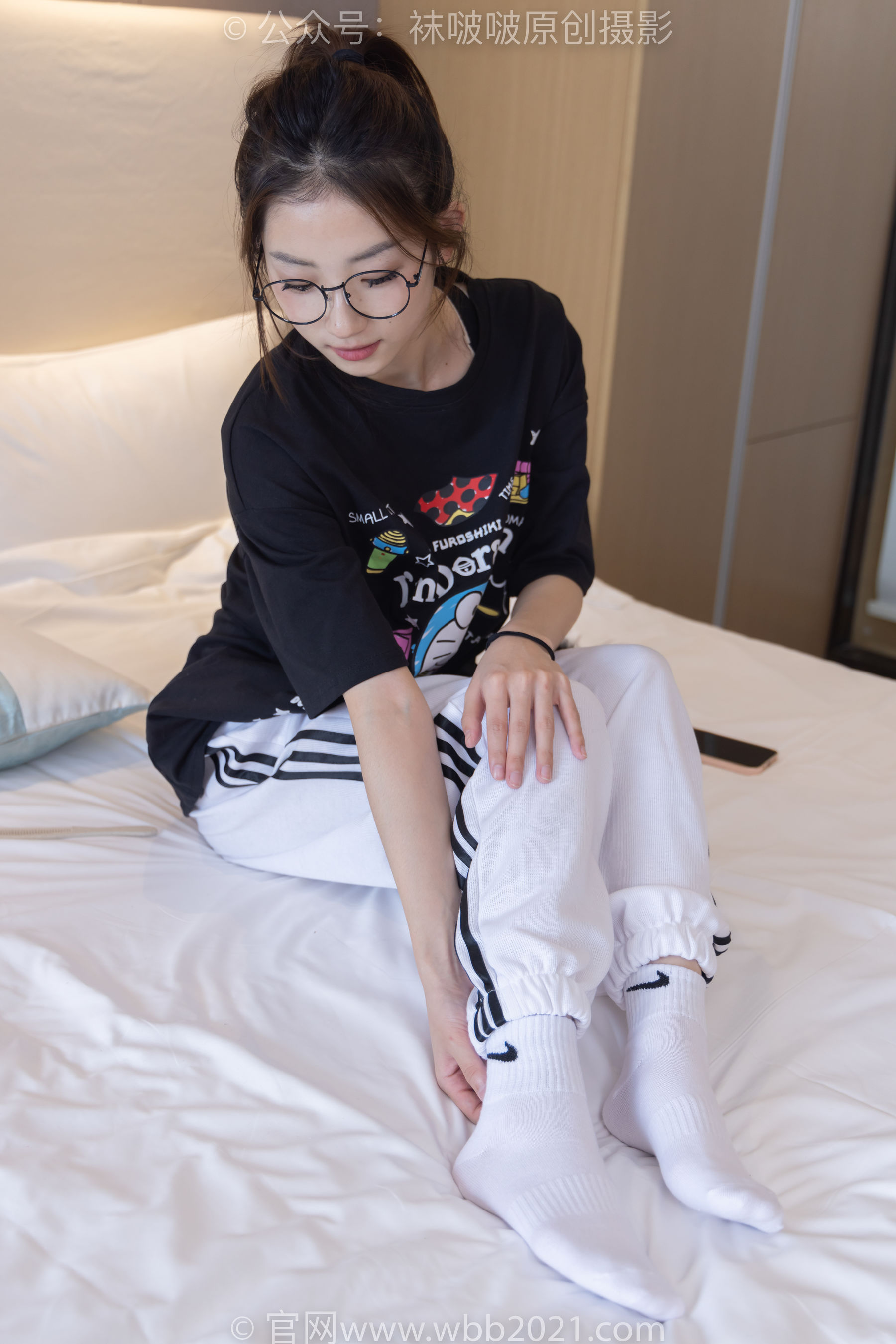 BoBoSocks袜啵啵 No.382 小沫 -板鞋、白棉袜