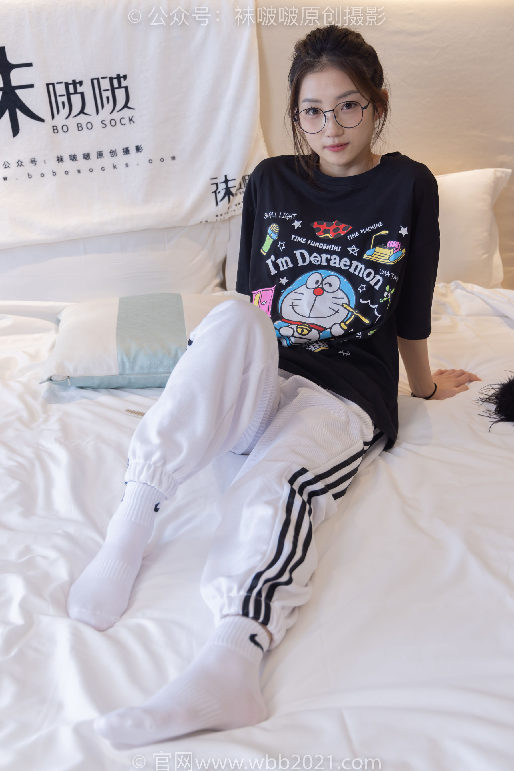 BoBoSocks袜啵啵 No.382 小沫 -板鞋、白棉袜