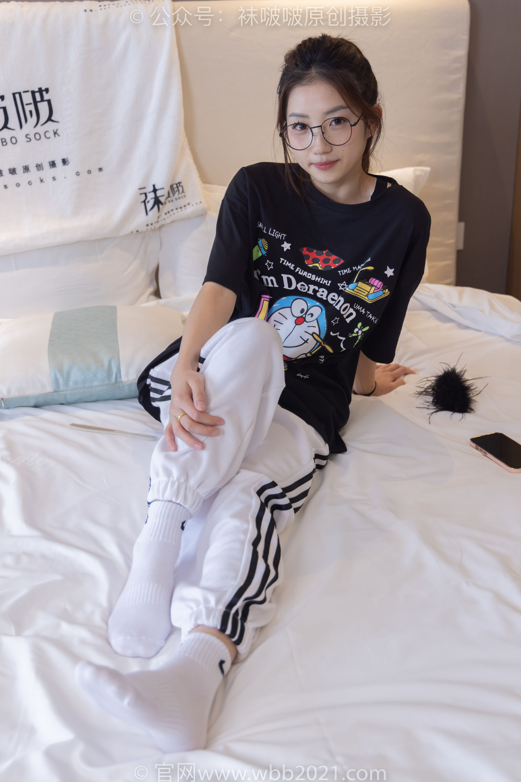 BoBoSocks袜啵啵 No.382 小沫 -板鞋、白棉袜