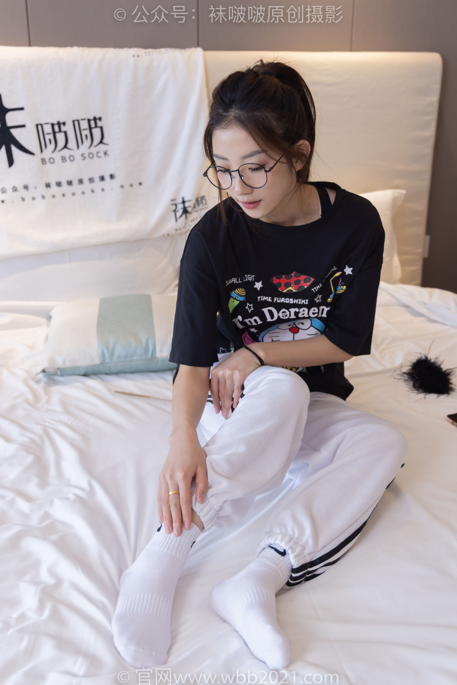 BoBoSocks袜啵啵 No.382 小沫 -板鞋、白棉袜