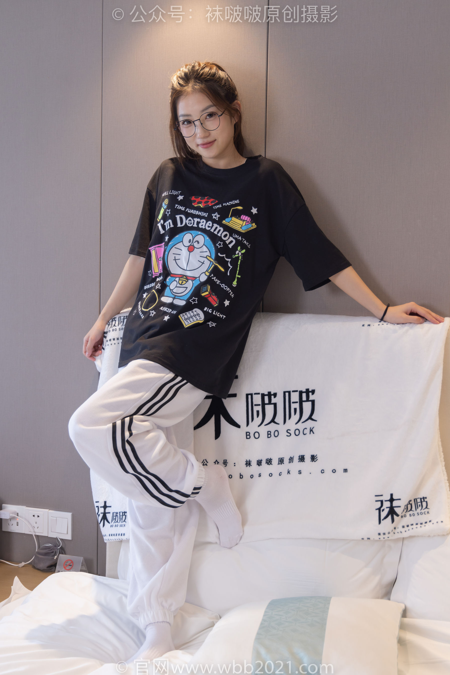 BoBoSocks袜啵啵 No.382 小沫 -板鞋、白棉袜