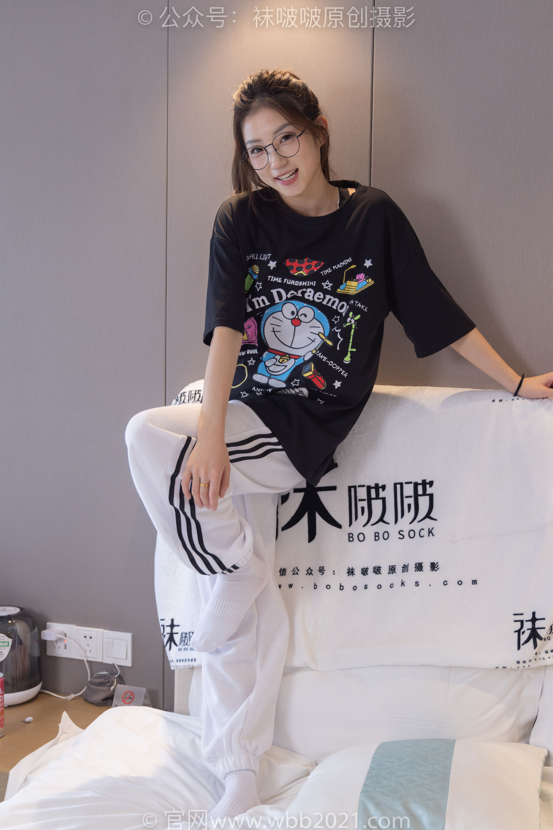 BoBoSocks袜啵啵 No.382 小沫 -板鞋、白棉袜