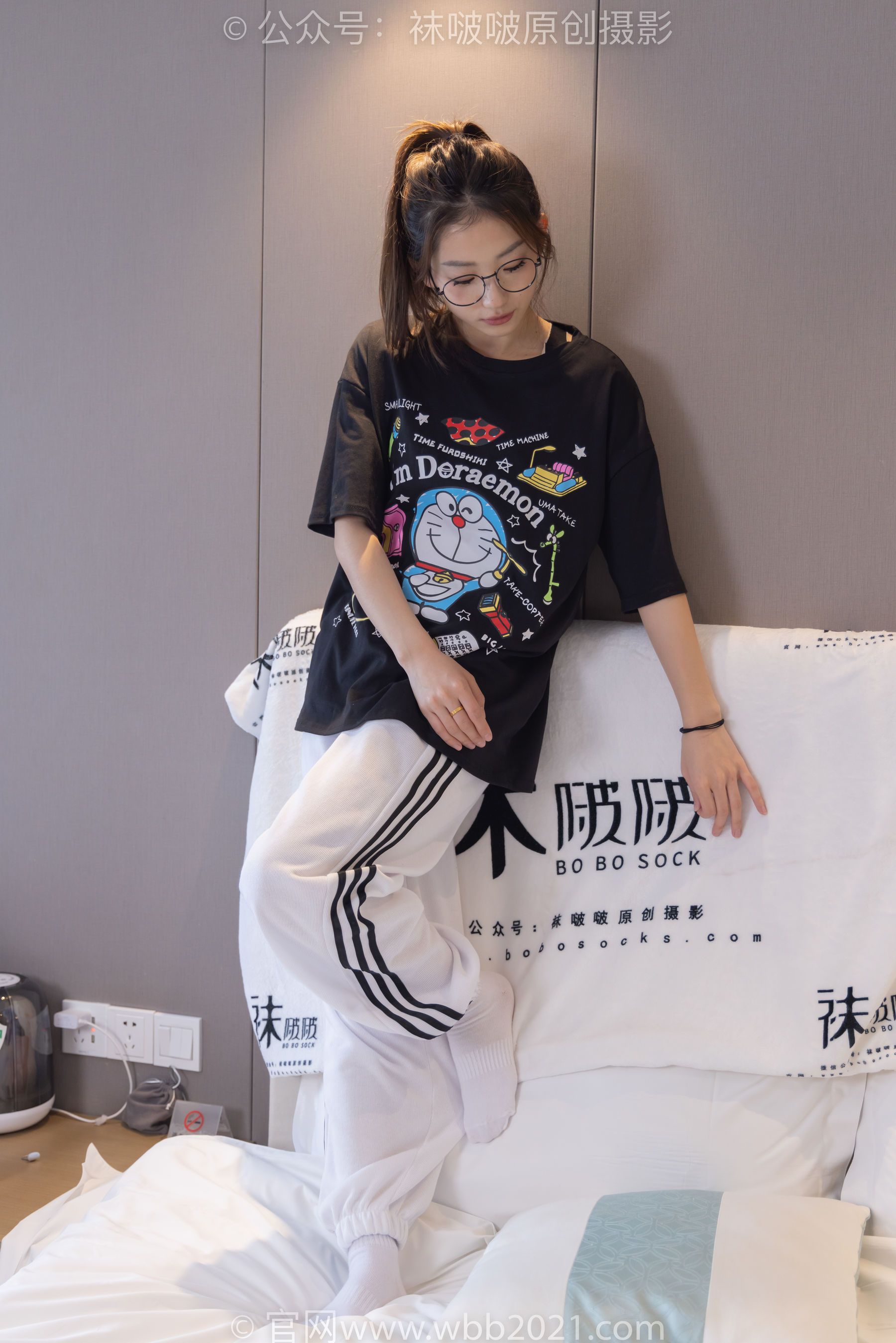 BoBoSocks袜啵啵 No.382 小沫 -板鞋、白棉袜