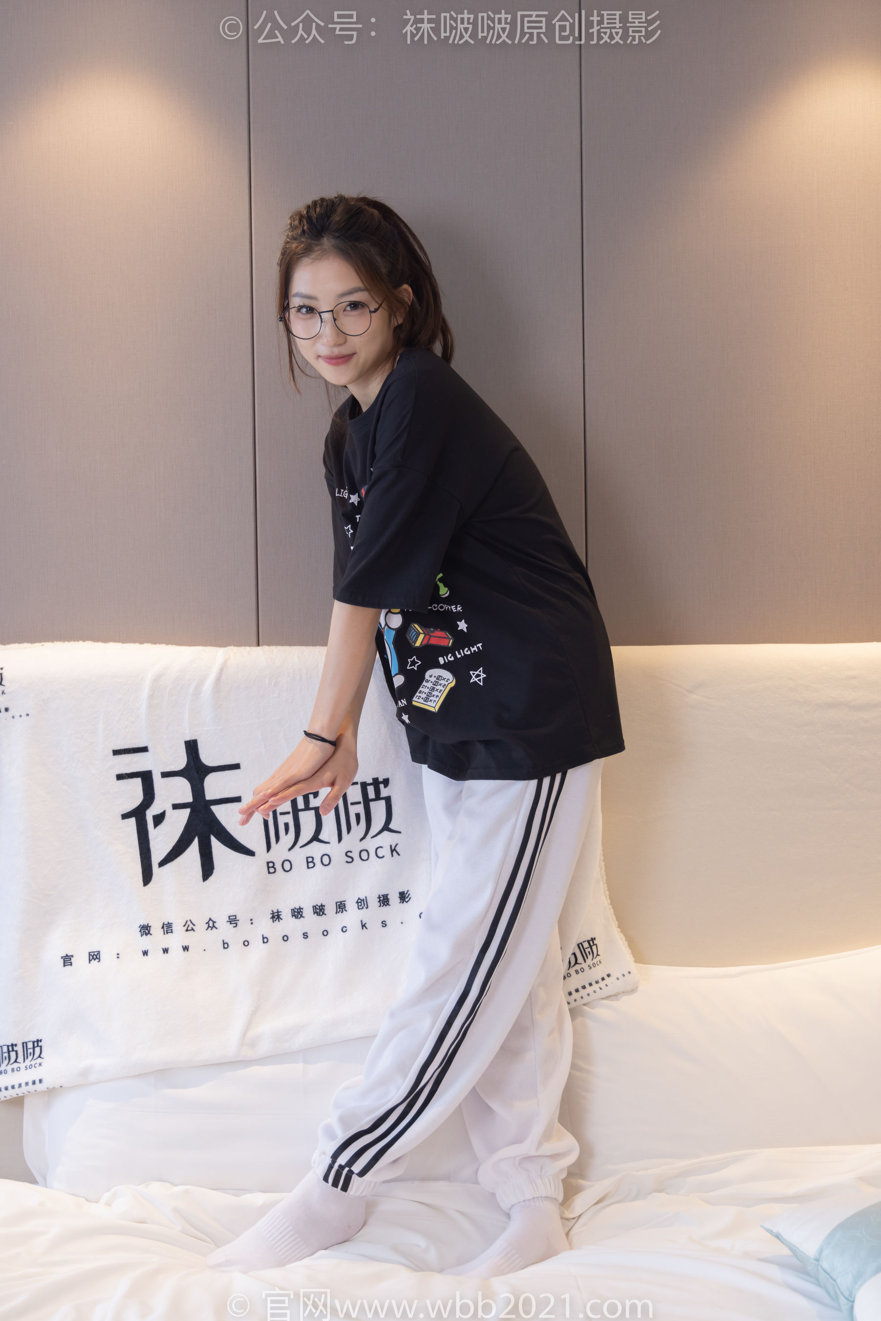 BoBoSocks袜啵啵 No.382 小沫 -板鞋、白棉袜