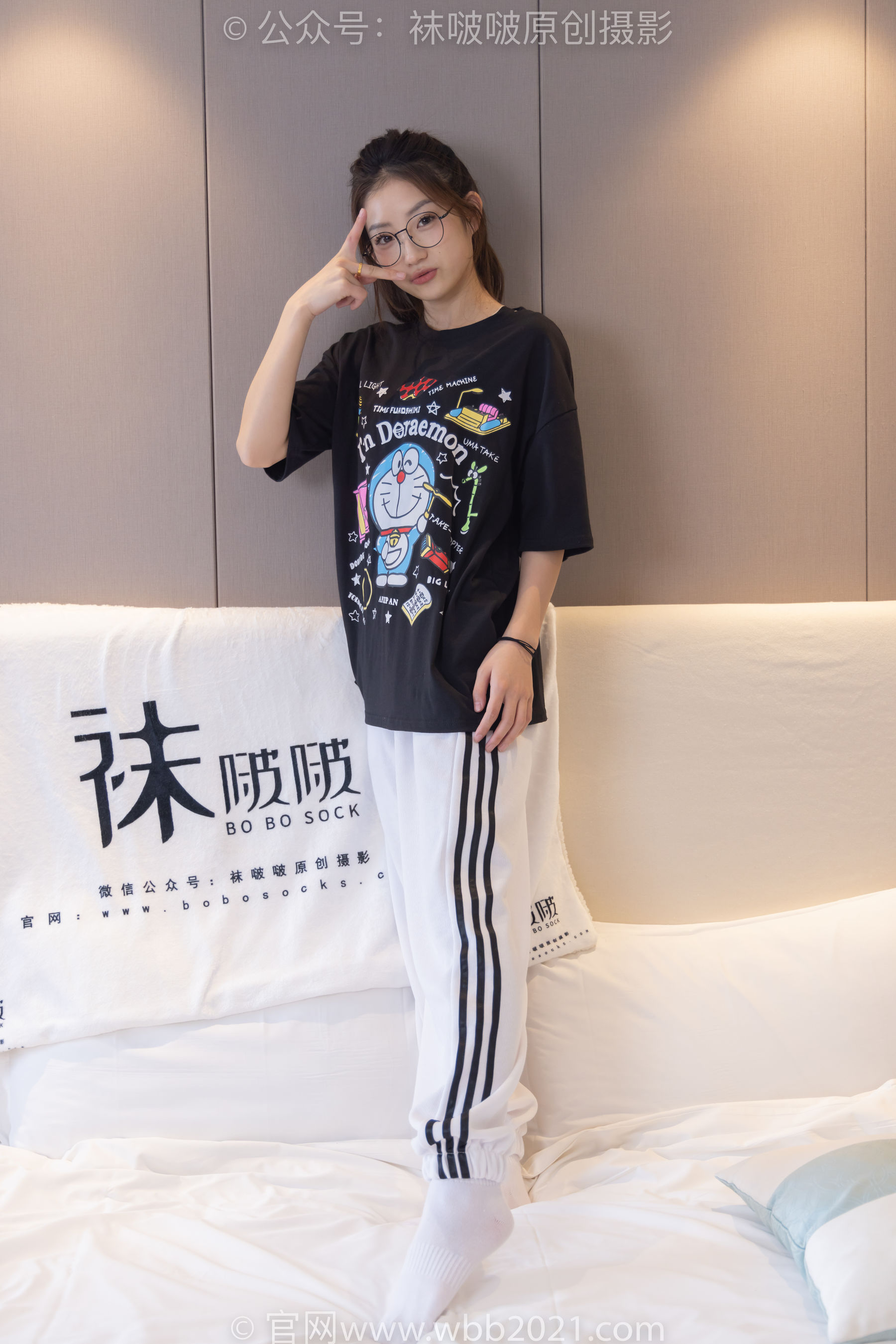BoBoSocks袜啵啵 No.382 小沫 -板鞋、白棉袜