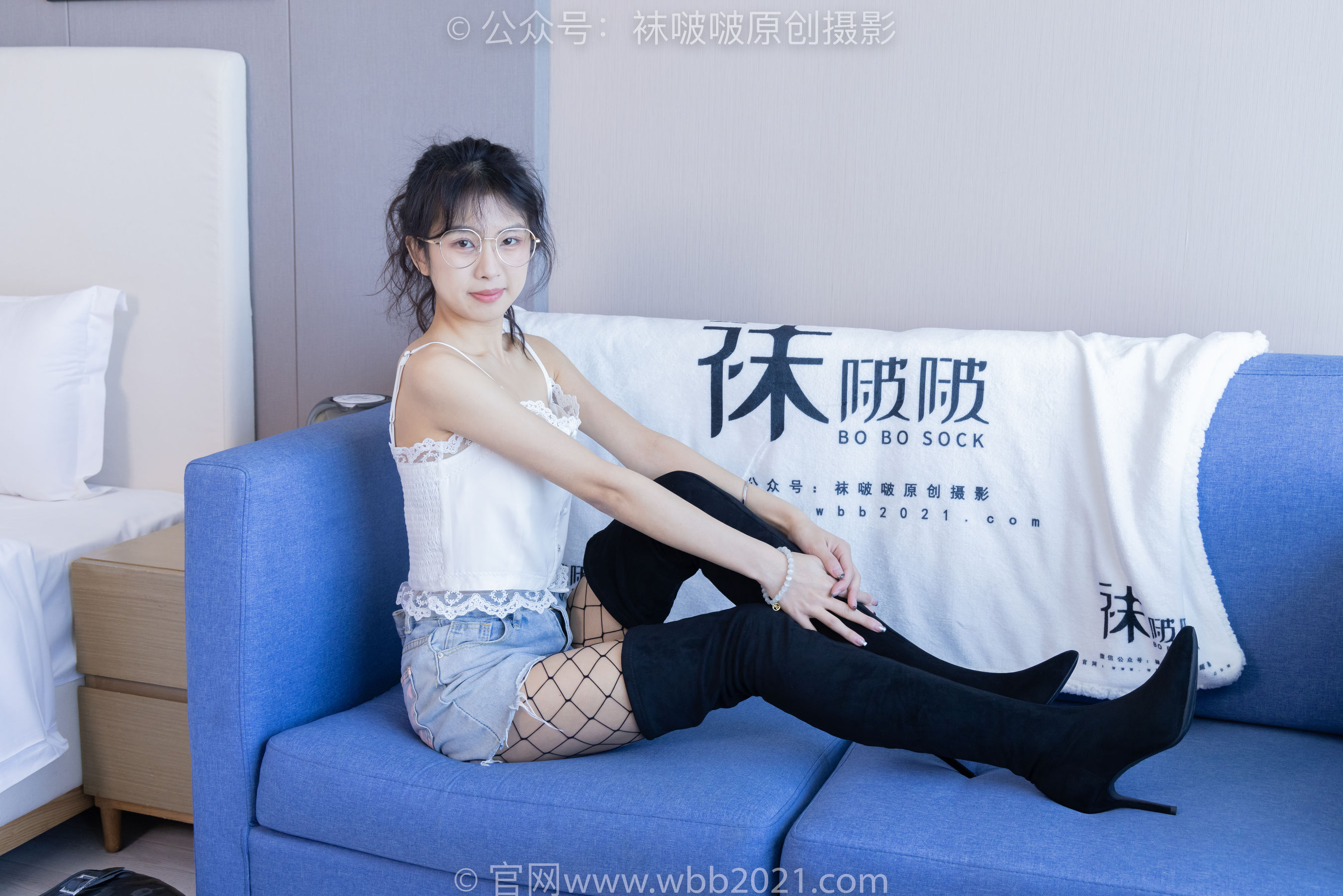 BoBoSocks袜啵啵 No.383 奶油 -长靴、高跟长靴、黑丝、网袜、裸足