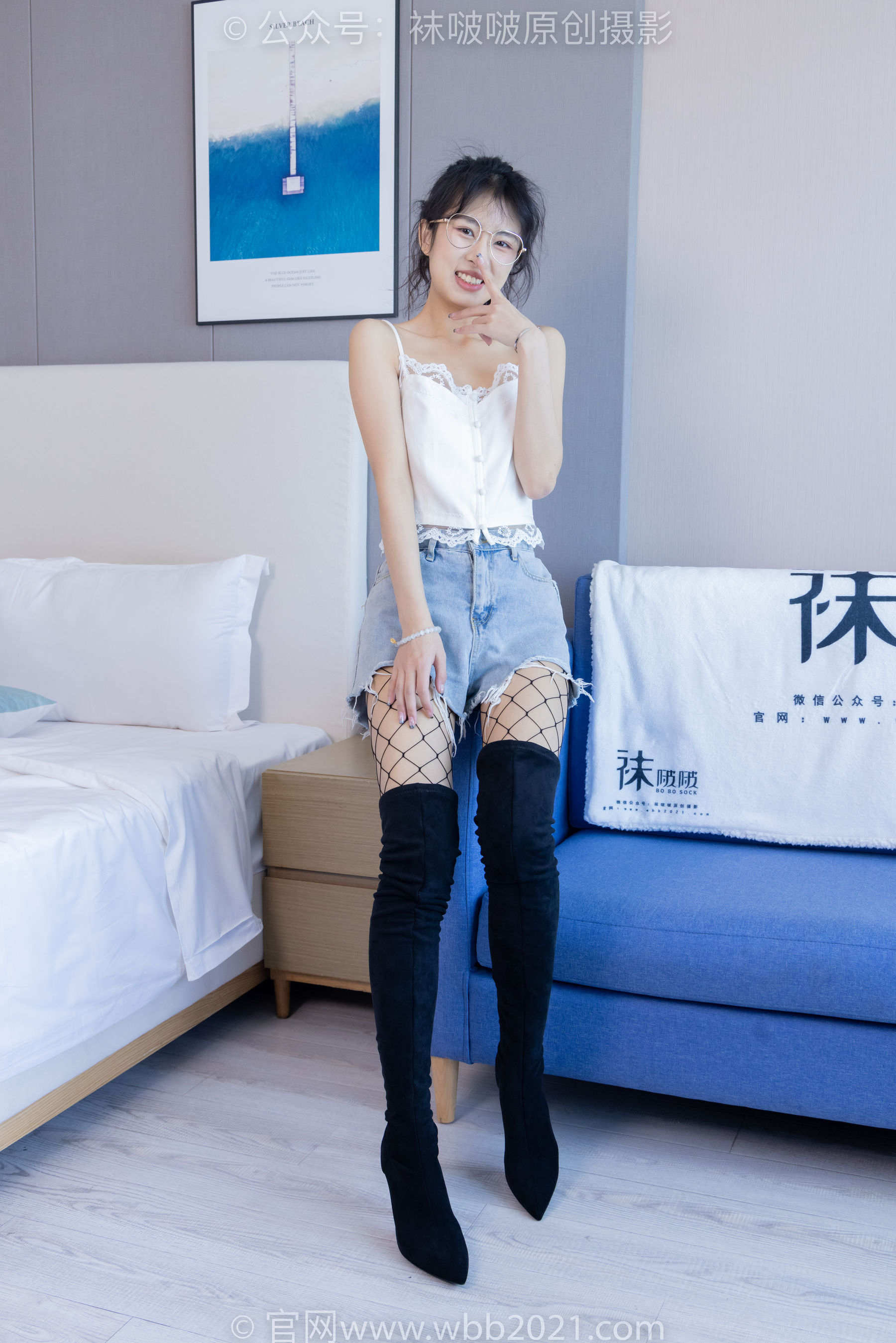 BoBoSocks袜啵啵 No.383 奶油 -长靴、高跟长靴、黑丝、网袜、裸足
