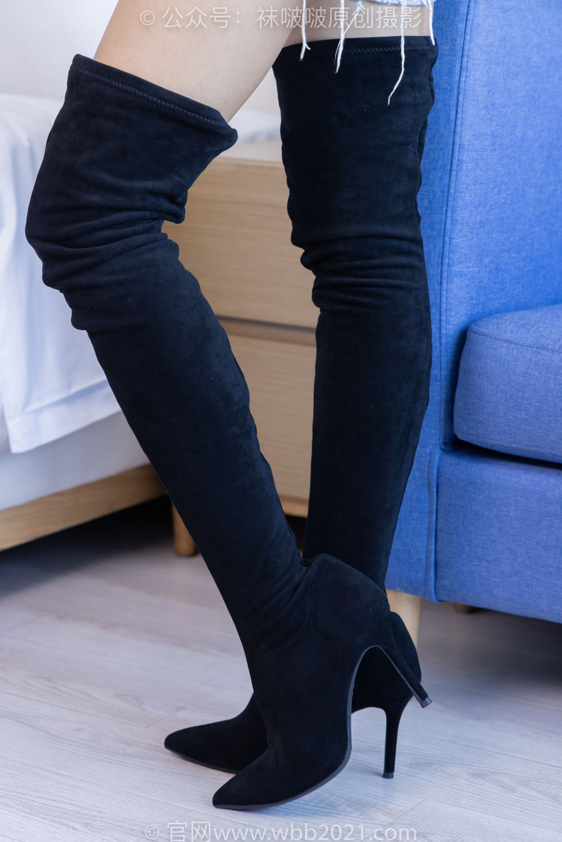 BoBoSocks袜啵啵 No.383 奶油 -长靴、高跟长靴、黑丝、网袜、裸足