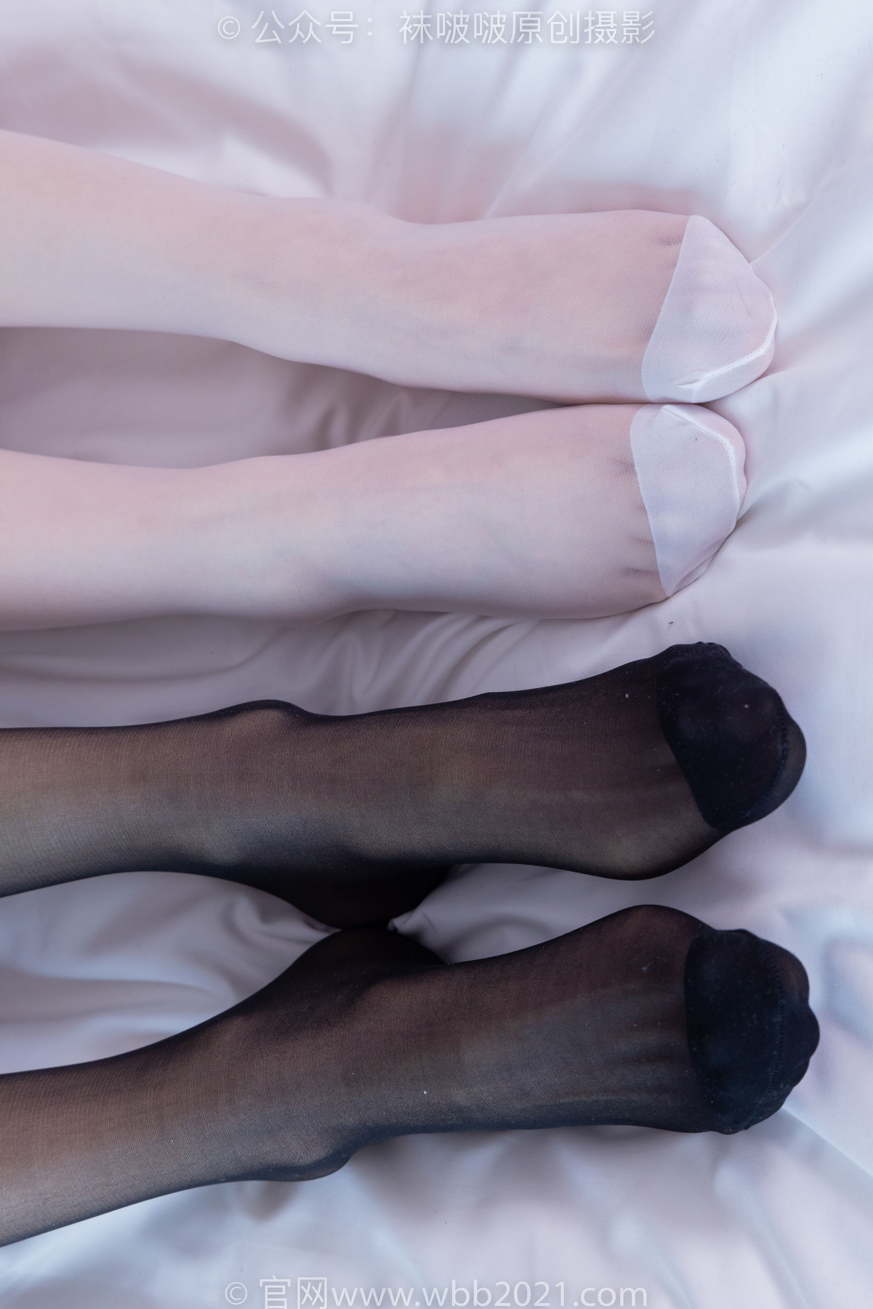 BoBoSocks袜啵啵 No.384 雪糕&甜甜圈 -两双高跟凉鞋、黑丝、白丝、裸足