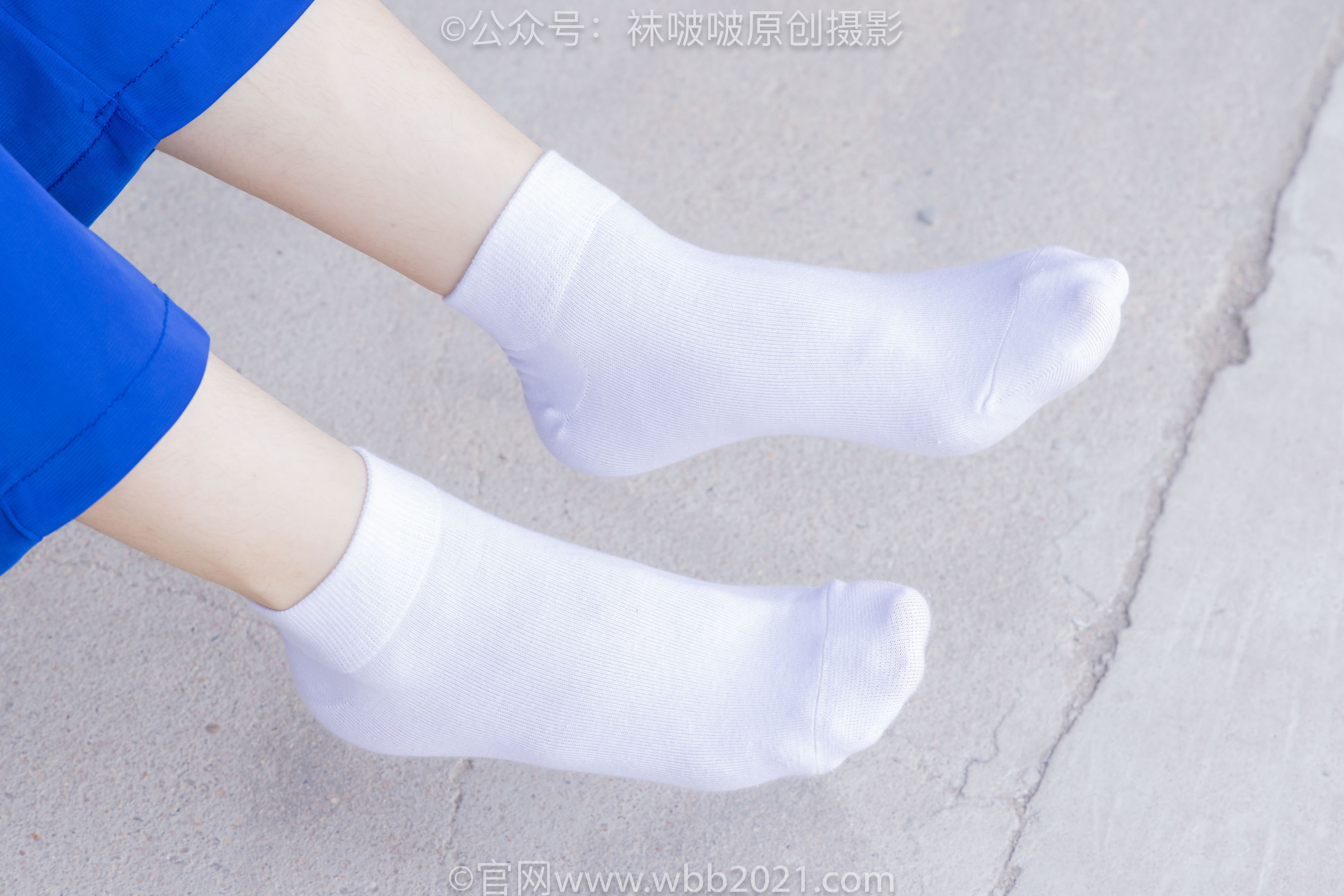 BoBoSocks袜啵啵 No.393 糯米 -板鞋、白棉袜、裸足、校服