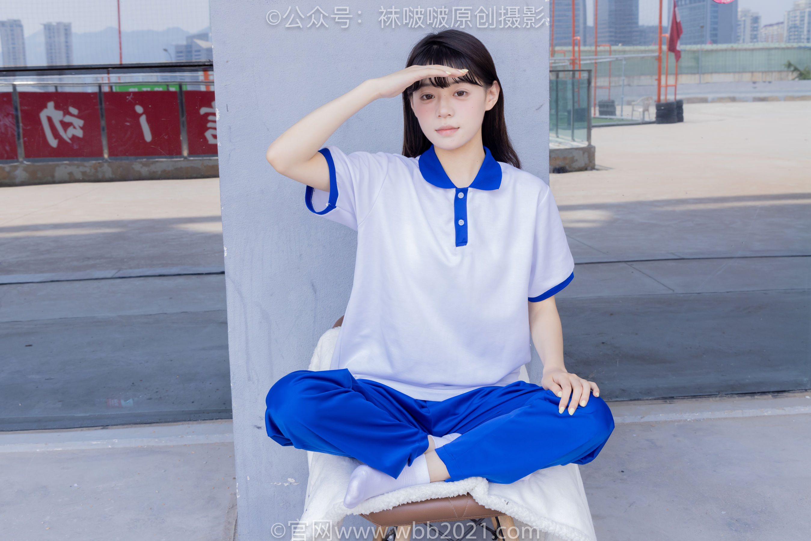 BoBoSocks袜啵啵 No.393 糯米 -板鞋、白棉袜、裸足、校服