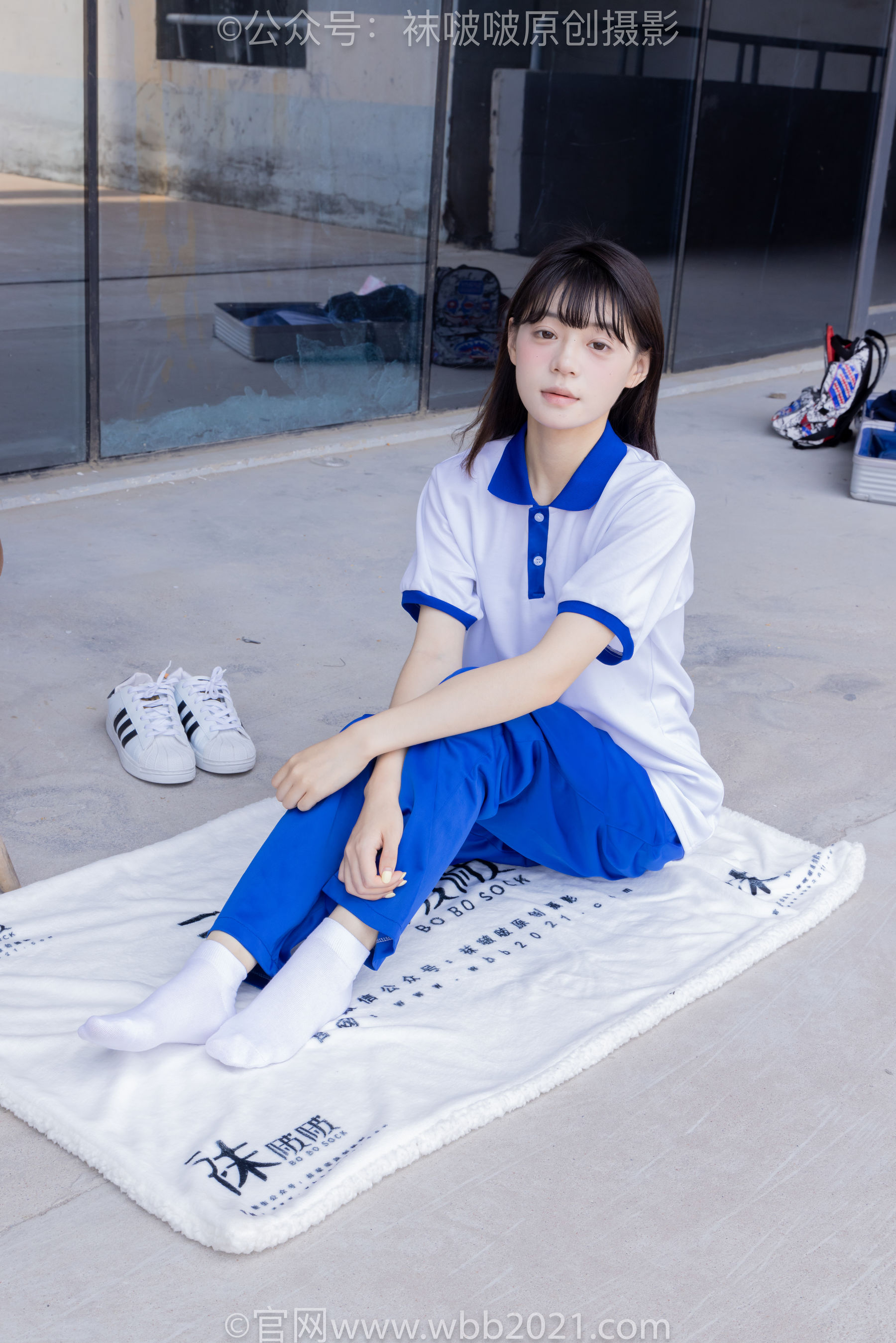 BoBoSocks袜啵啵 No.393 糯米 -板鞋、白棉袜、裸足、校服