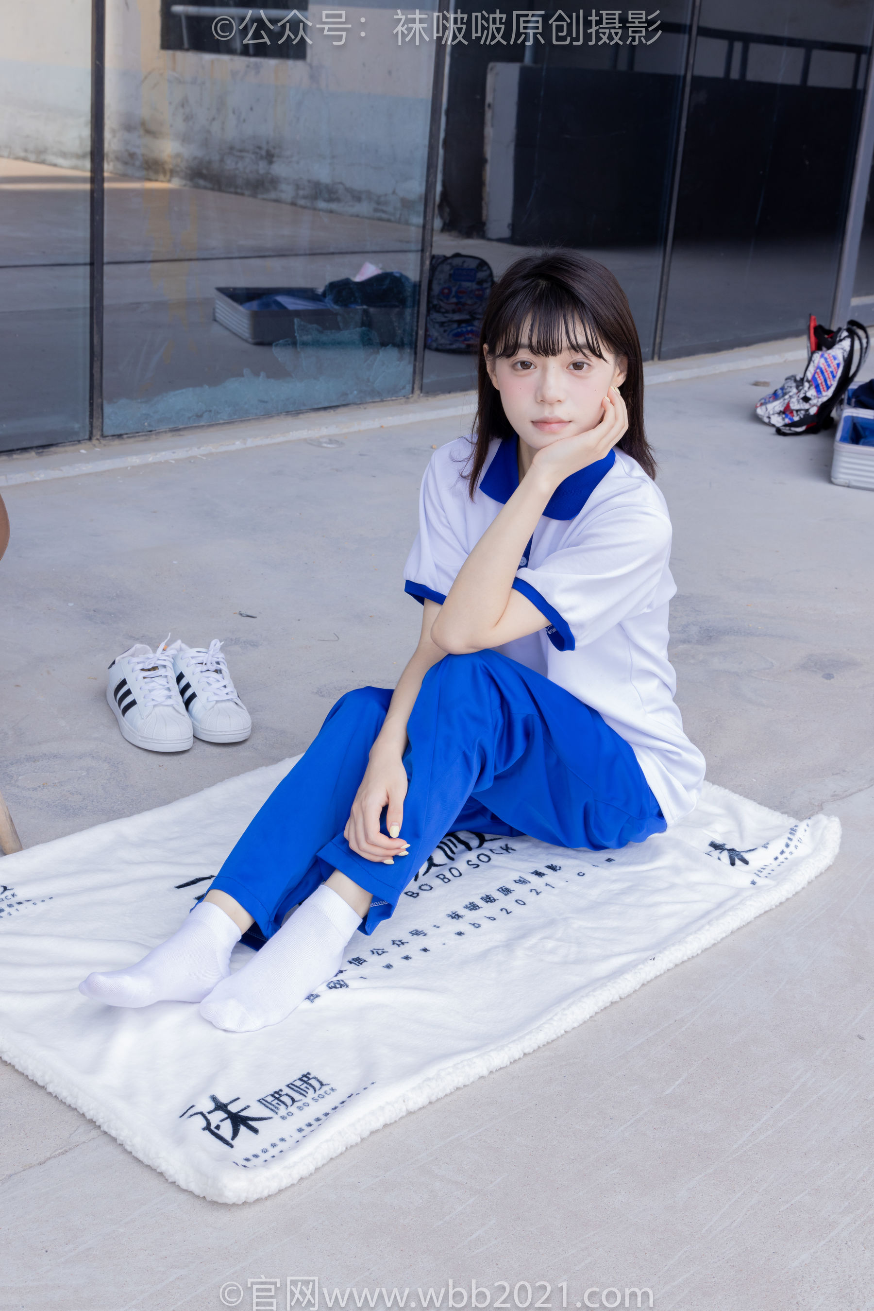 BoBoSocks袜啵啵 No.393 糯米 -板鞋、白棉袜、裸足、校服