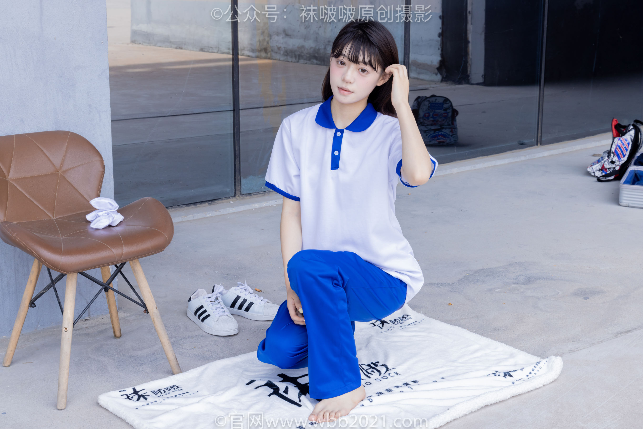 BoBoSocks袜啵啵 No.393 糯米 -板鞋、白棉袜、裸足、校服