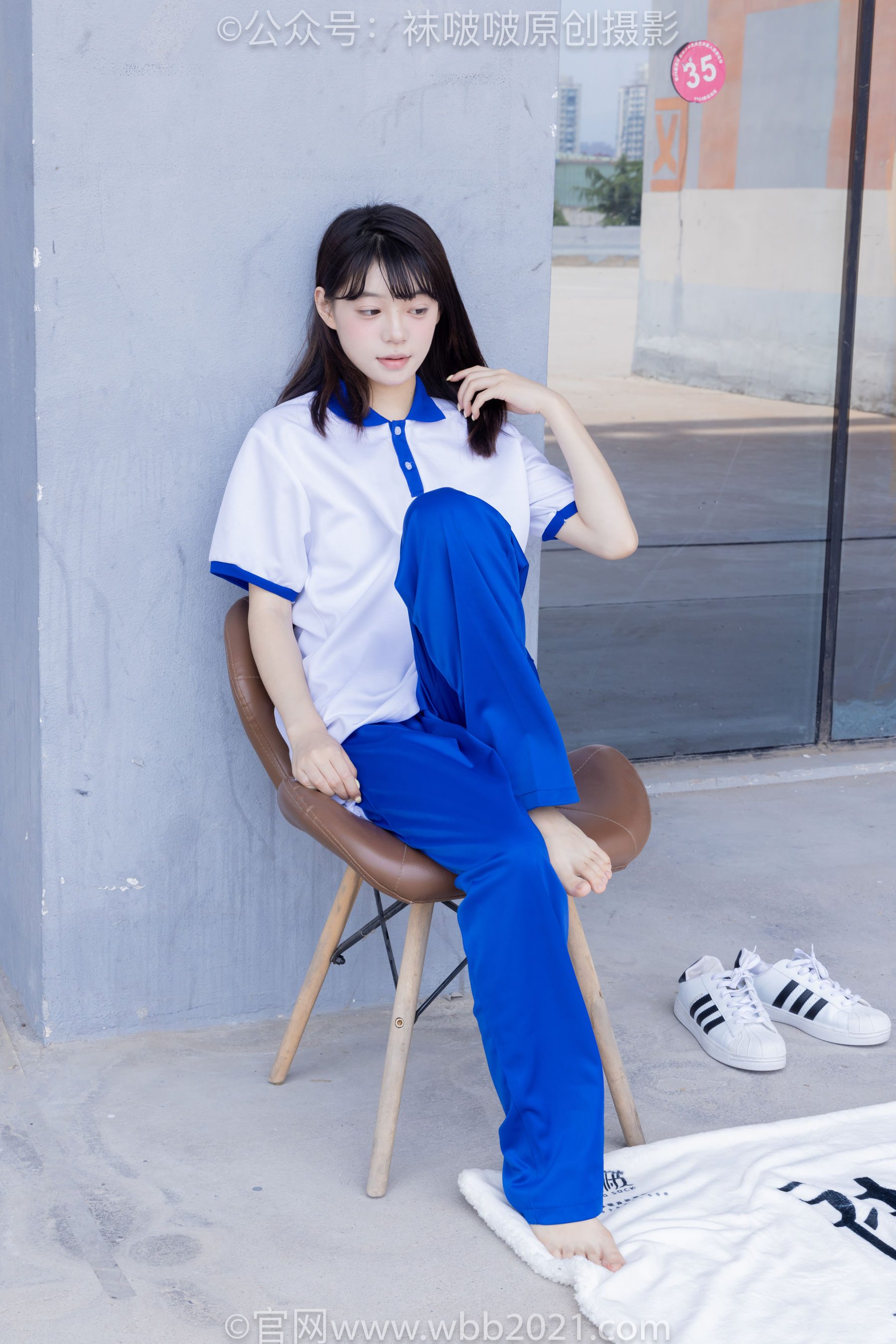 BoBoSocks袜啵啵 No.393 糯米 -板鞋、白棉袜、裸足、校服