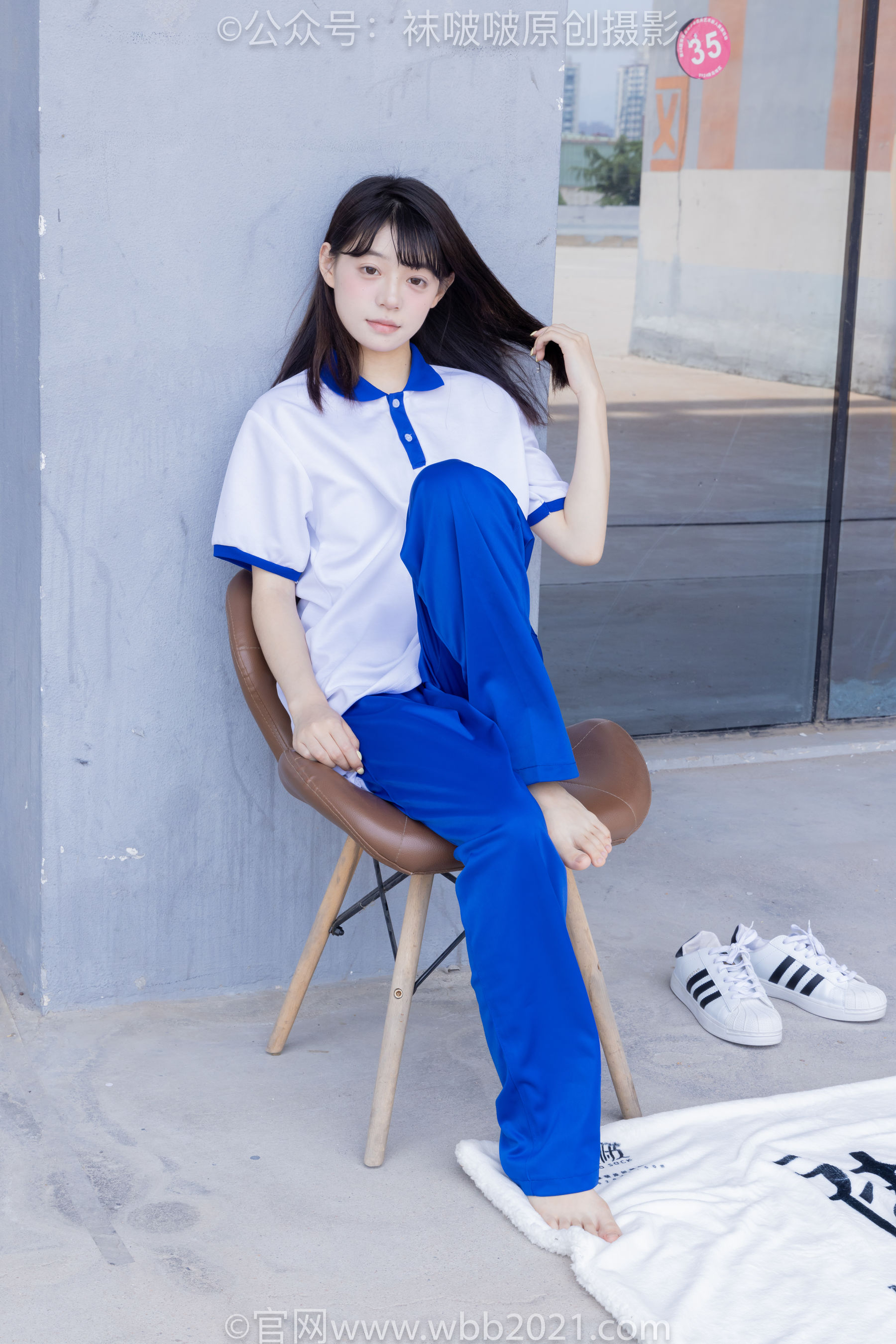 BoBoSocks袜啵啵 No.393 糯米 -板鞋、白棉袜、裸足、校服
