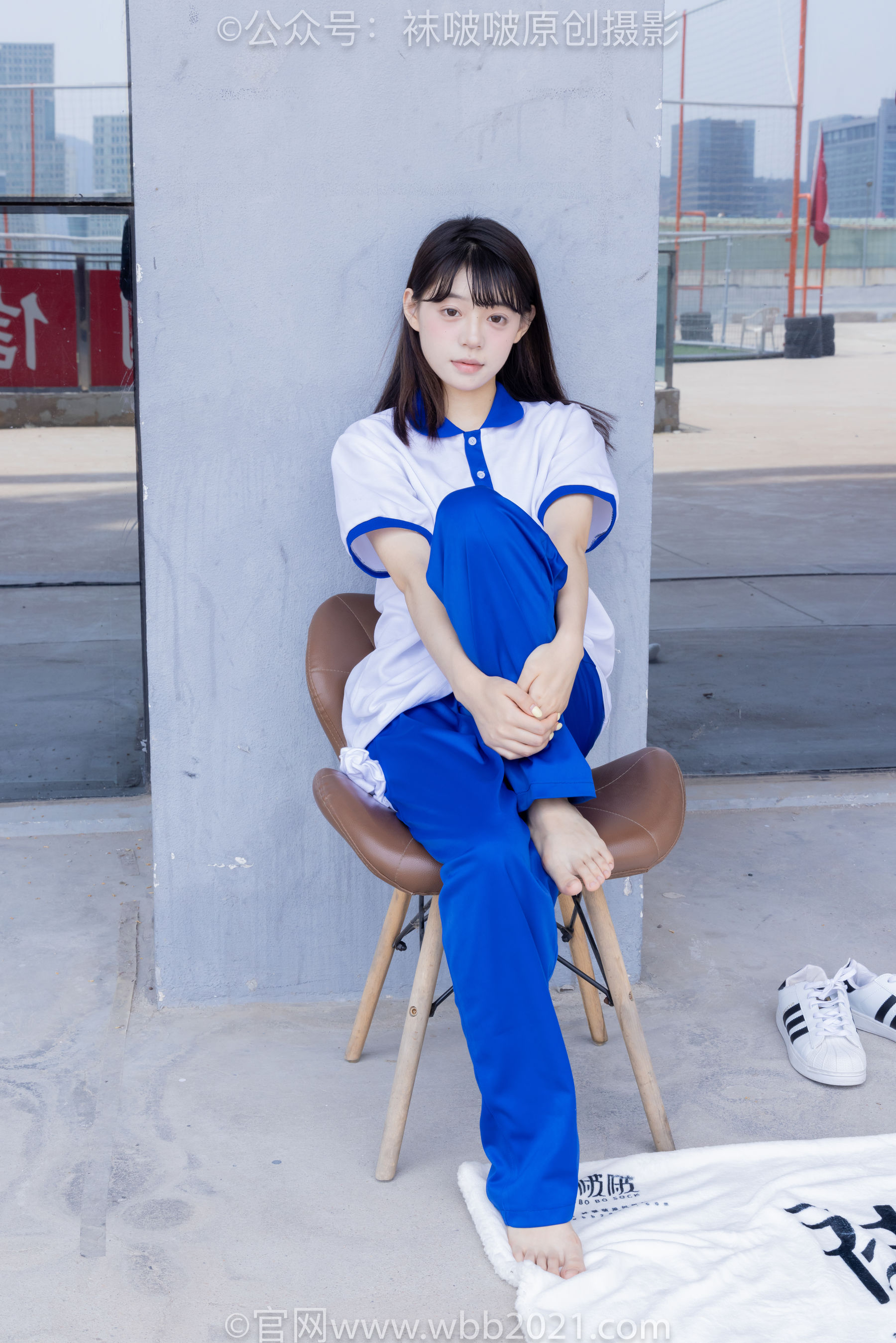 BoBoSocks袜啵啵 No.393 糯米 -板鞋、白棉袜、裸足、校服