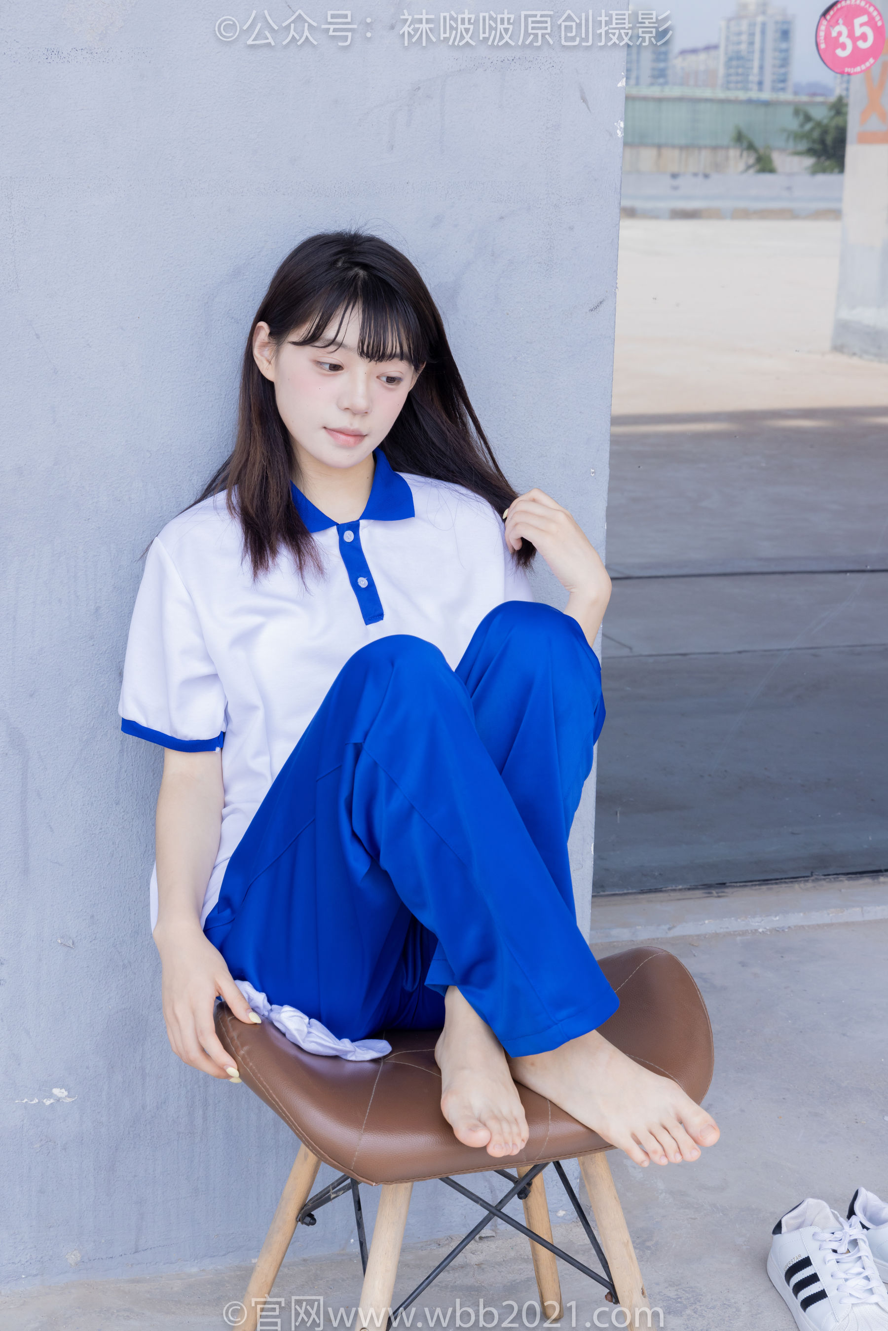 BoBoSocks袜啵啵 No.393 糯米 -板鞋、白棉袜、裸足、校服