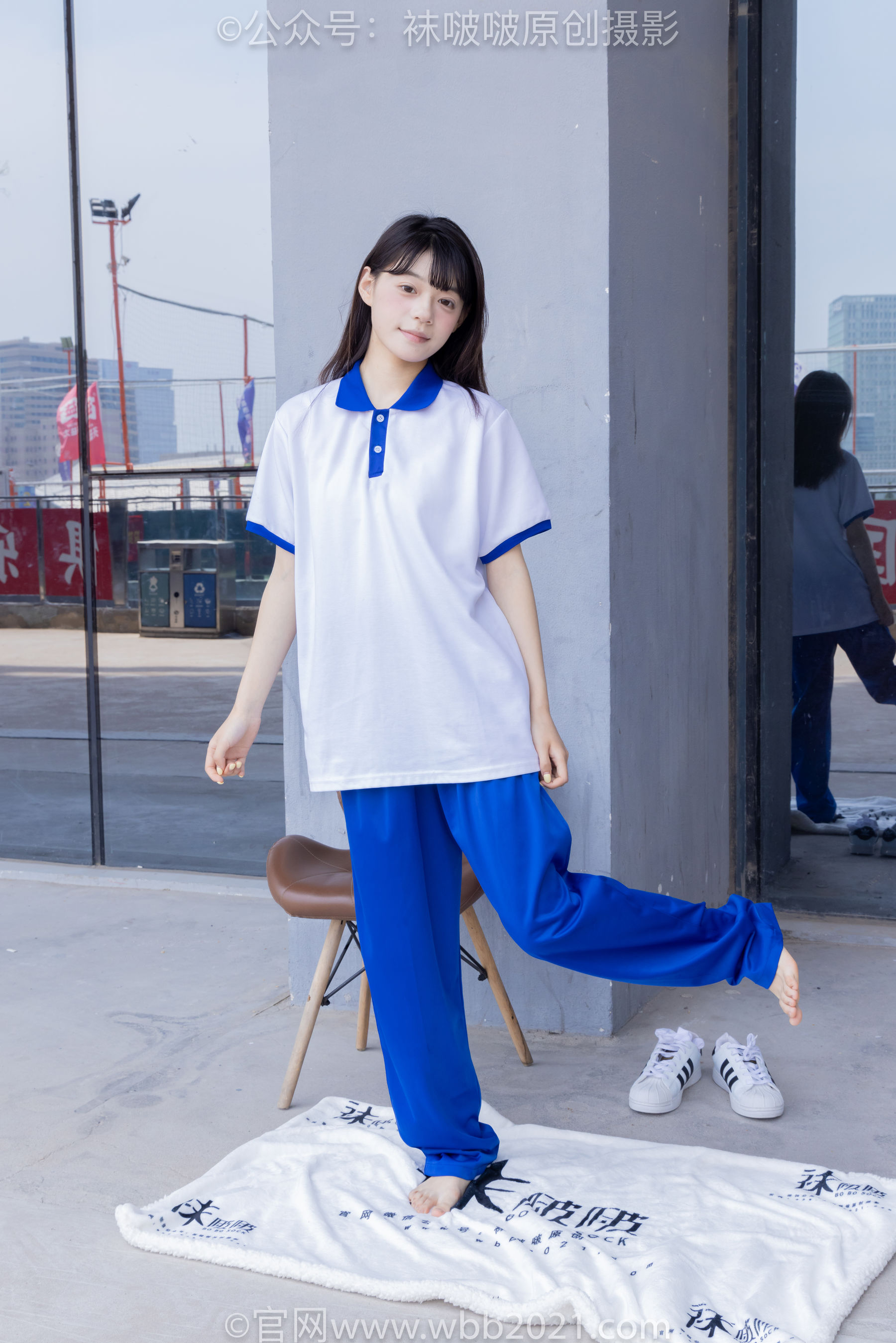 BoBoSocks袜啵啵 No.393 糯米 -板鞋、白棉袜、裸足、校服