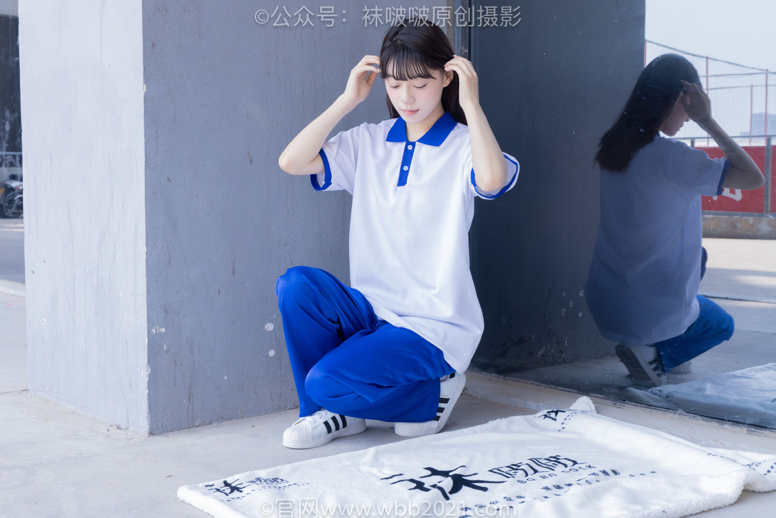 BoBoSocks袜啵啵 No.393 糯米 -板鞋、白棉袜、裸足、校服