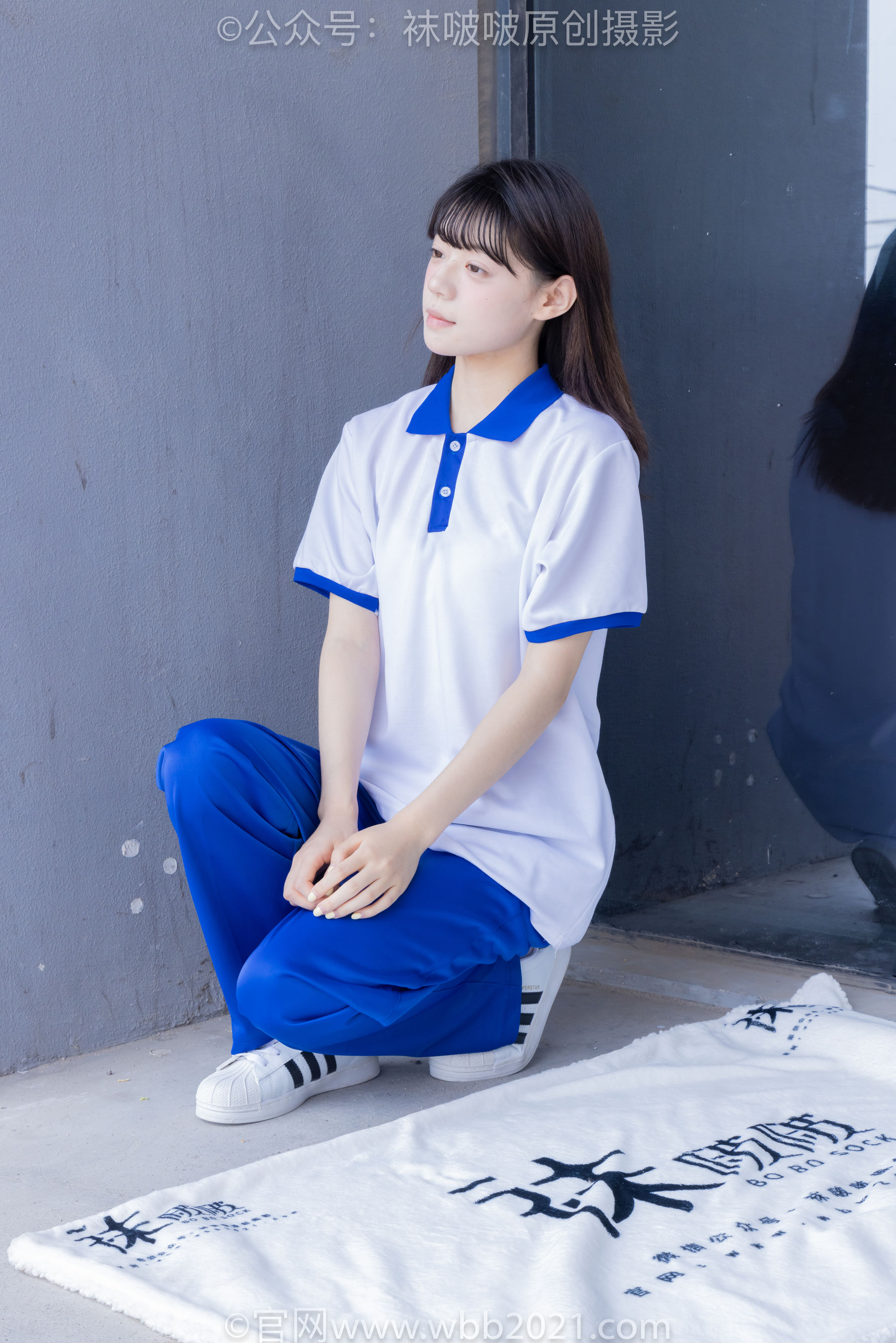 BoBoSocks袜啵啵 No.393 糯米 -板鞋、白棉袜、裸足、校服