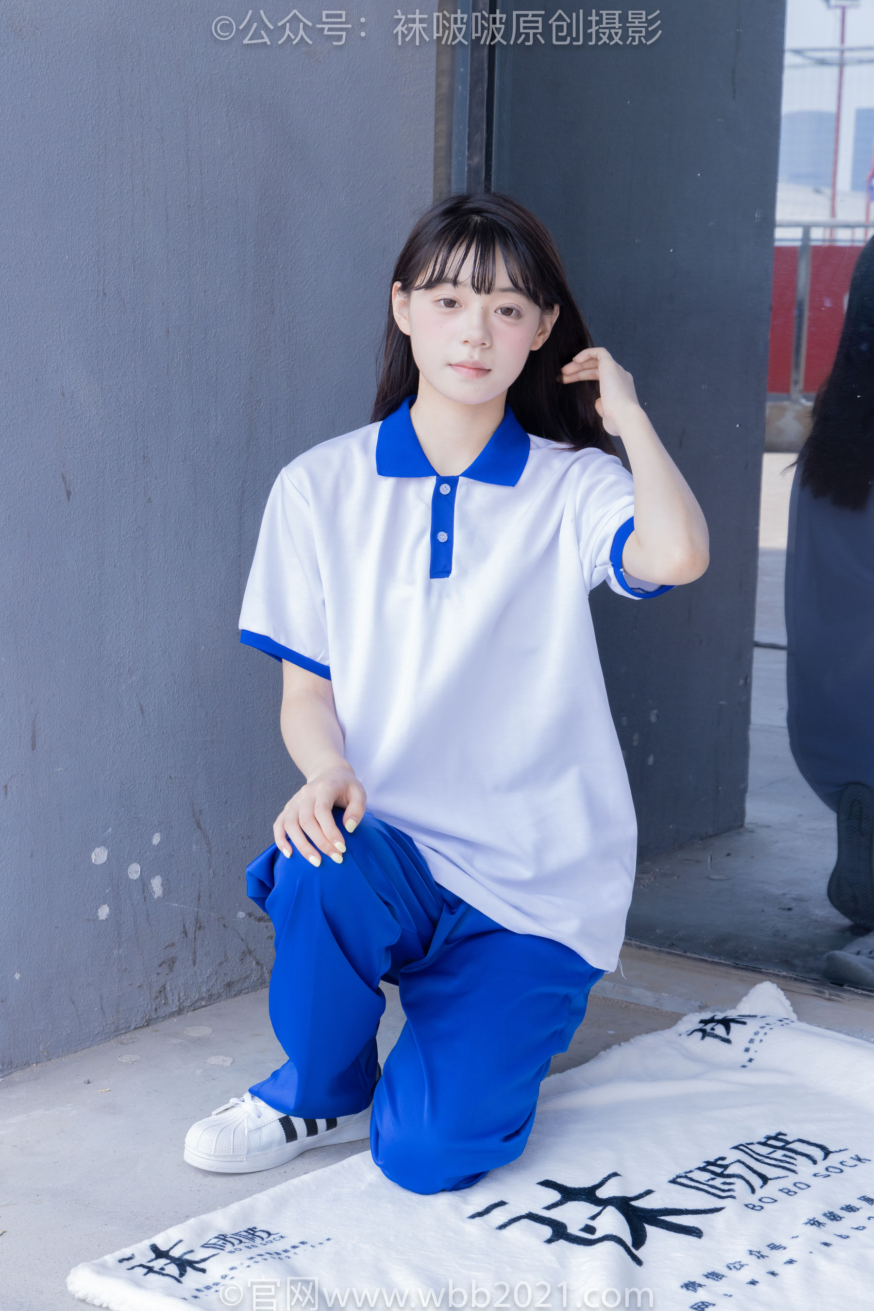 BoBoSocks袜啵啵 No.393 糯米 -板鞋、白棉袜、裸足、校服