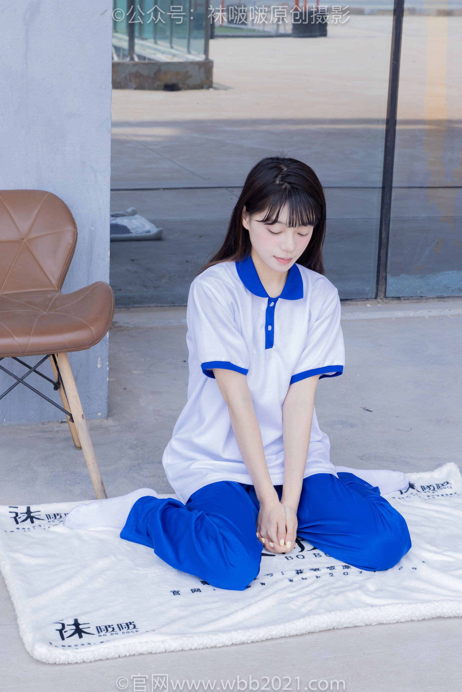 BoBoSocks袜啵啵 No.393 糯米 -板鞋、白棉袜、裸足、校服