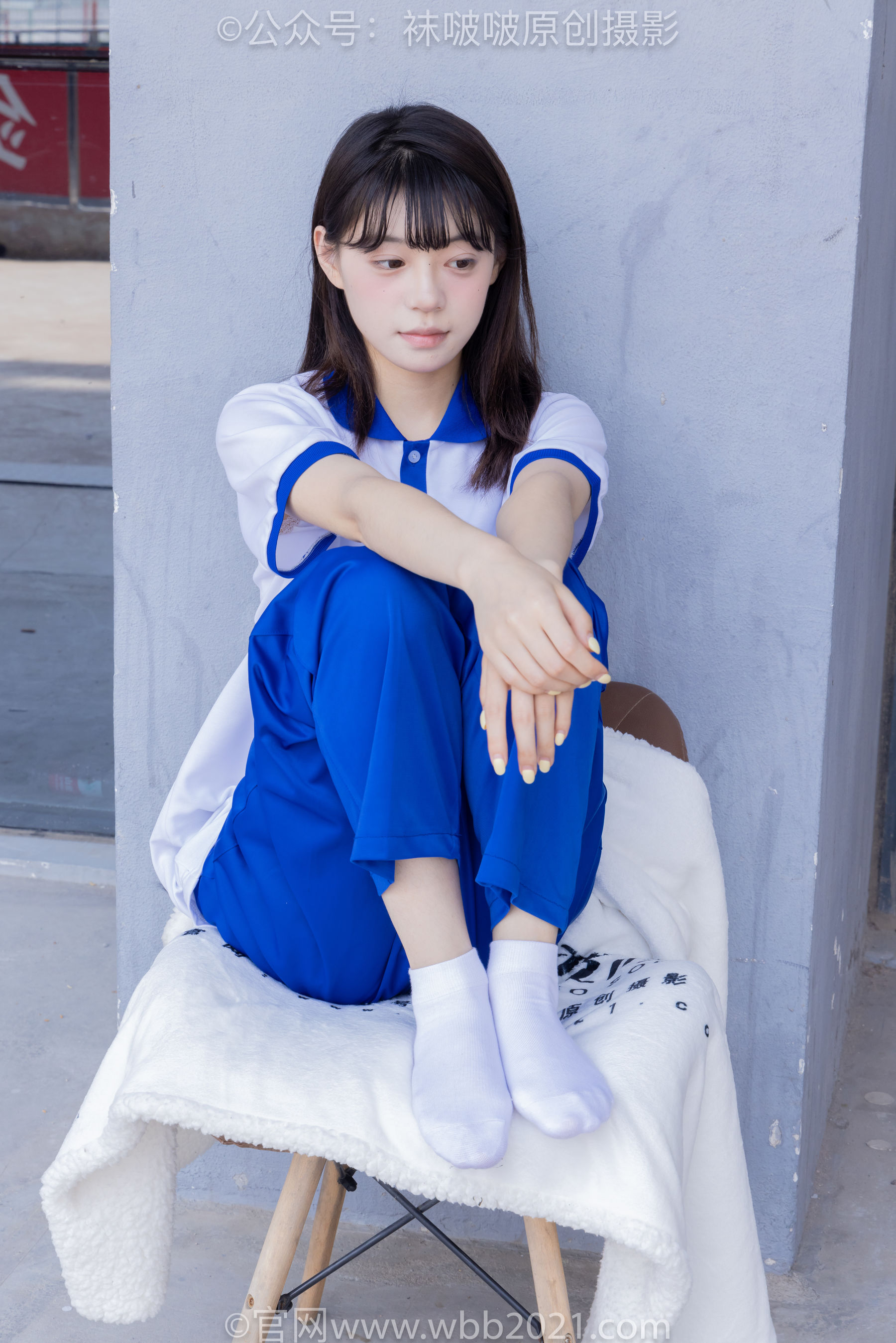BoBoSocks袜啵啵 No.393 糯米 -板鞋、白棉袜、裸足、校服
