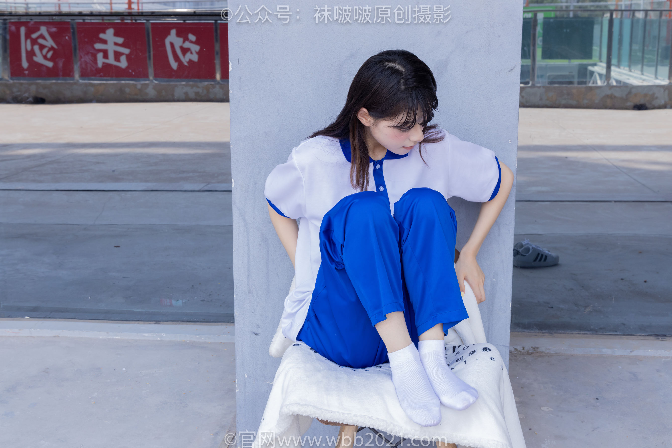 BoBoSocks袜啵啵 No.393 糯米 -板鞋、白棉袜、裸足、校服
