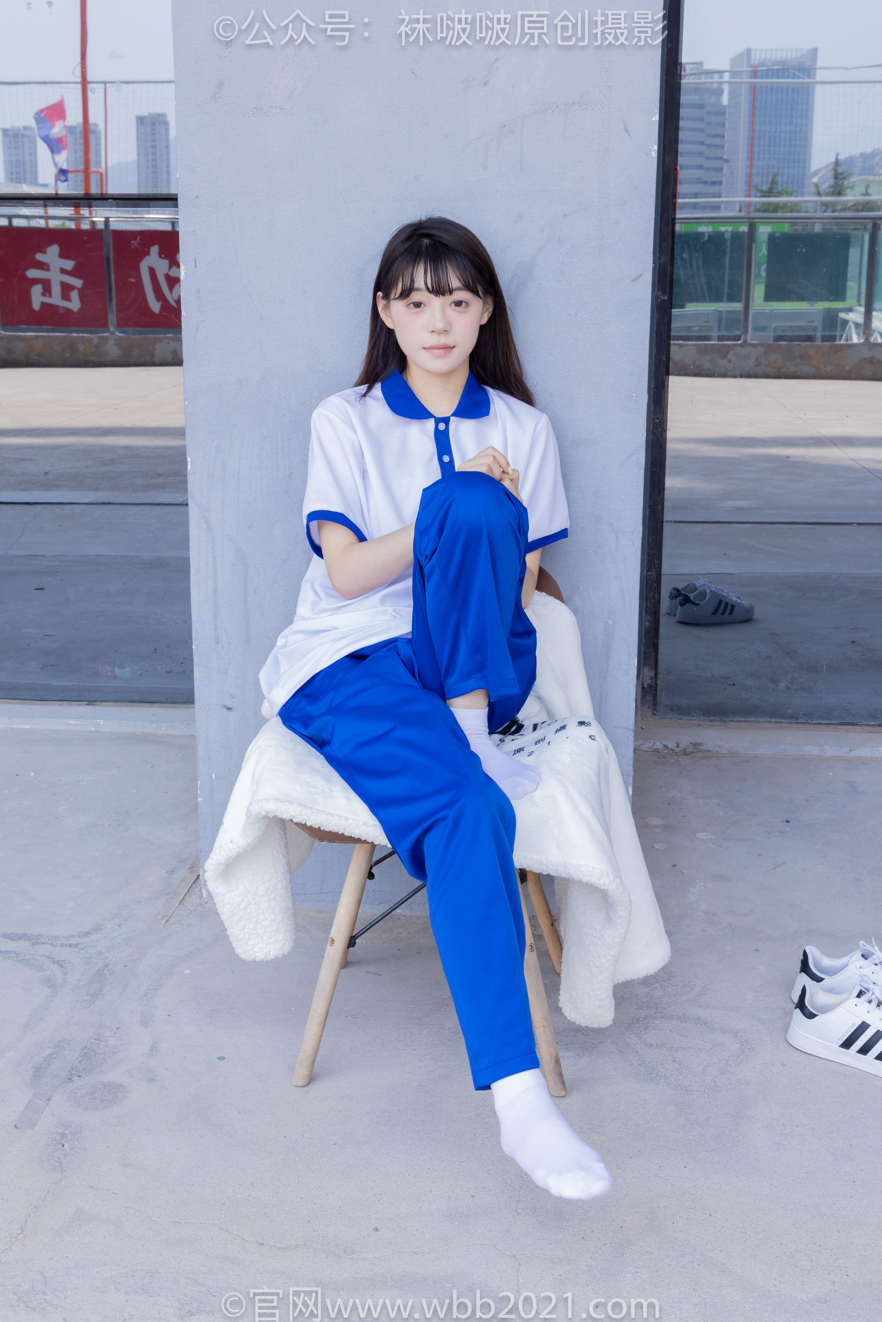 BoBoSocks袜啵啵 No.393 糯米 -板鞋、白棉袜、裸足、校服