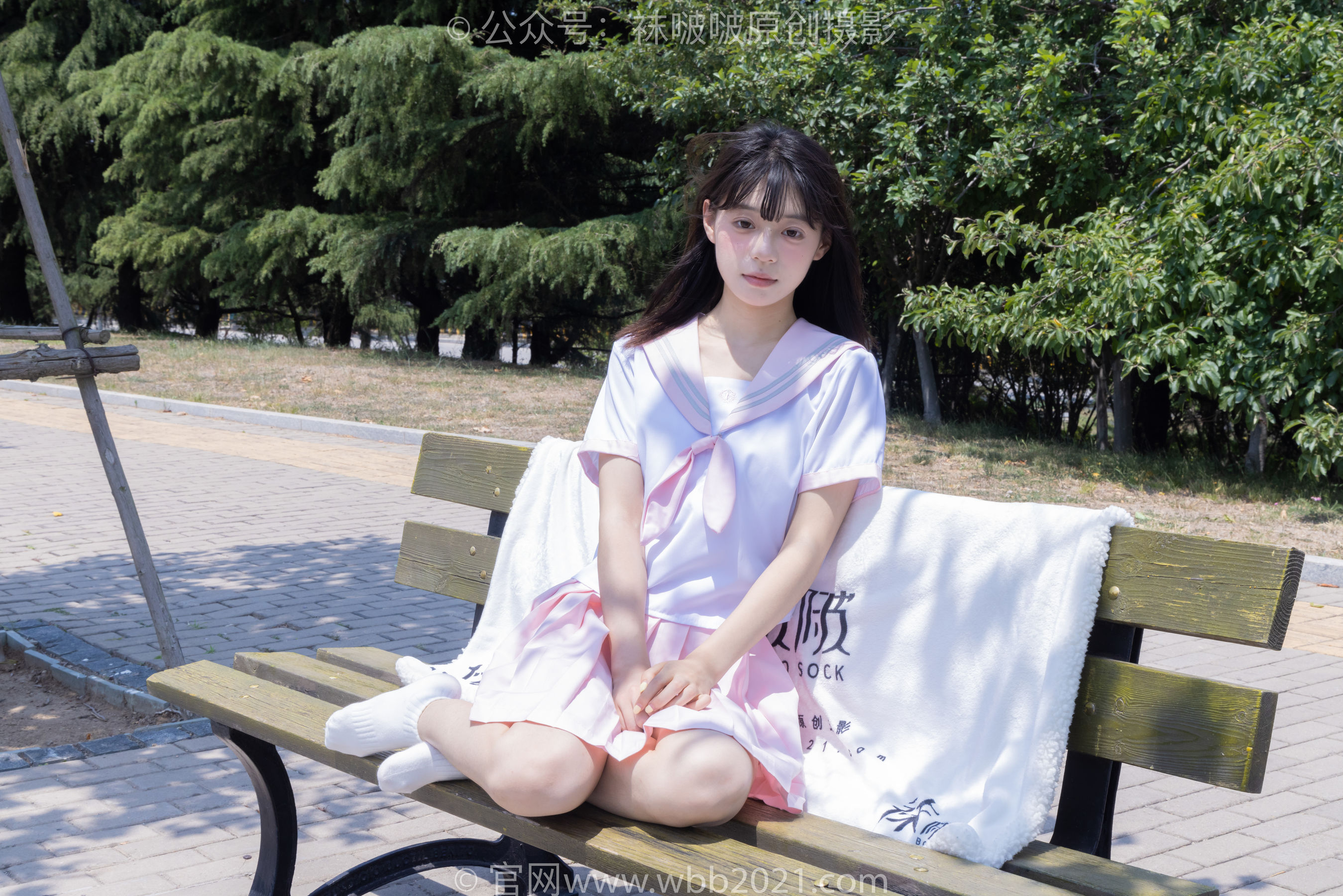 BoBoSocks袜啵啵 No.399 糯米 -皮鞋、白棉袜、jk制服