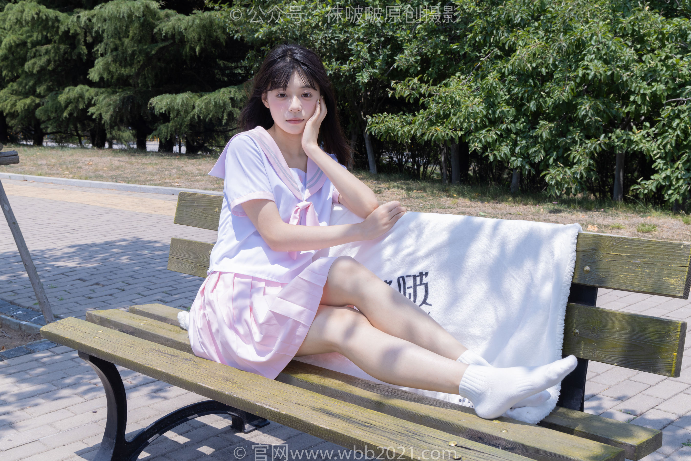 BoBoSocks袜啵啵 No.399 糯米 -皮鞋、白棉袜、jk制服