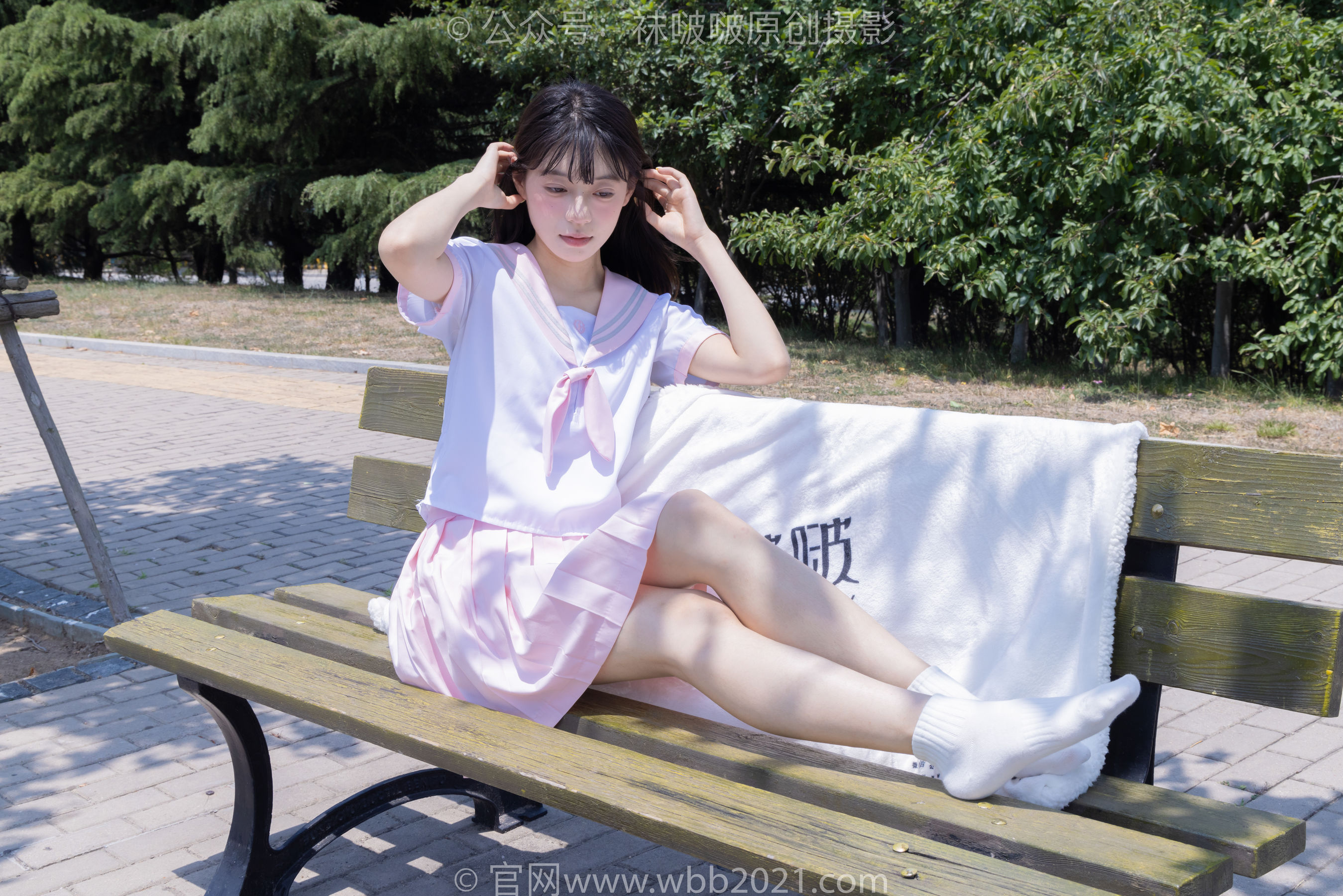 BoBoSocks袜啵啵 No.399 糯米 -皮鞋、白棉袜、jk制服