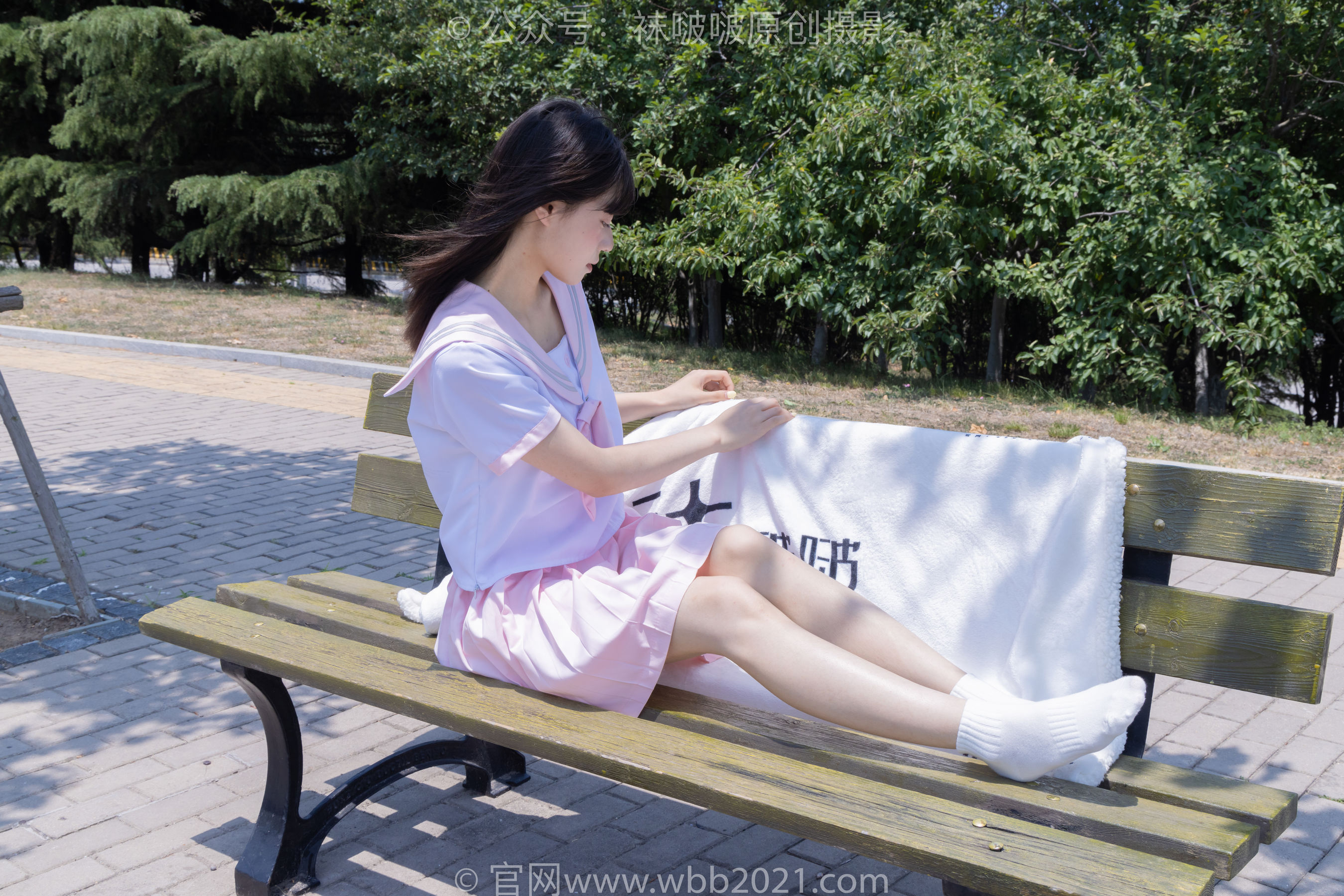 BoBoSocks袜啵啵 No.399 糯米 -皮鞋、白棉袜、jk制服