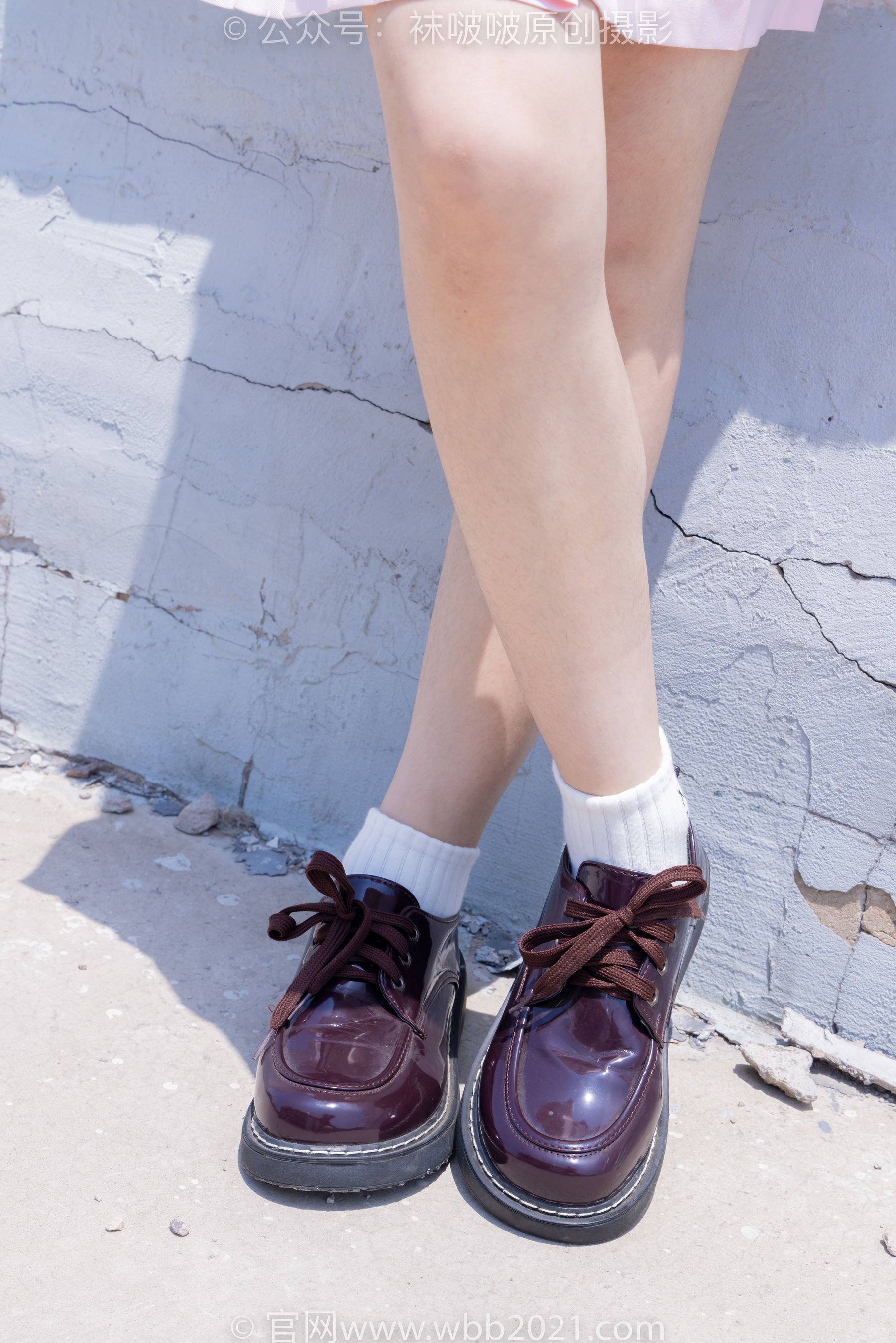 BoBoSocks袜啵啵 No.399 糯米 -皮鞋、白棉袜、jk制服