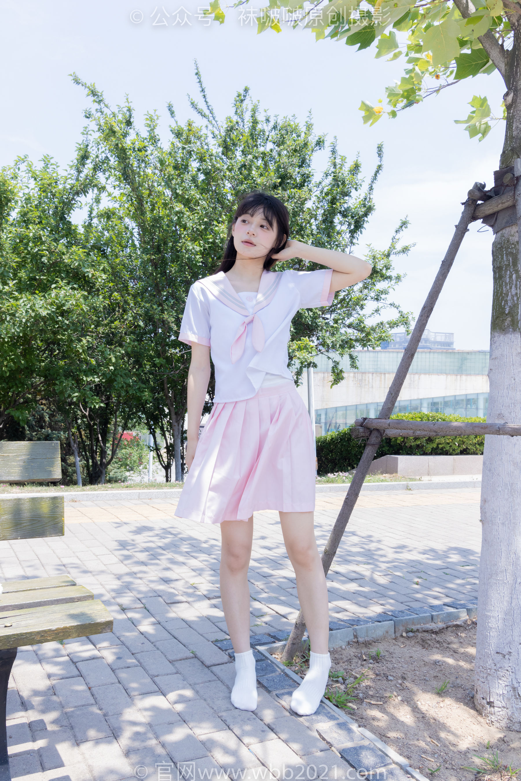 BoBoSocks袜啵啵 No.399 糯米 -皮鞋、白棉袜、jk制服