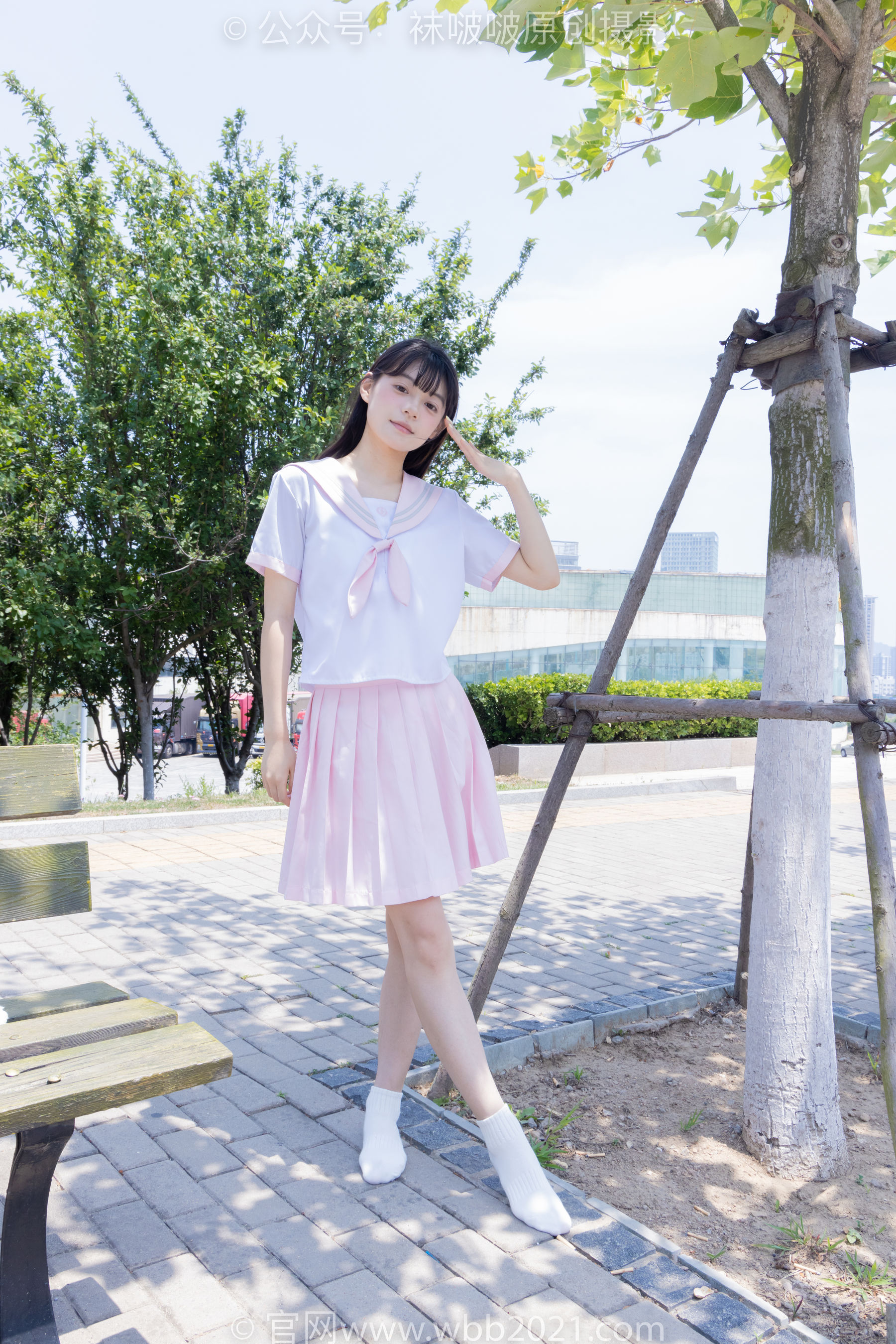 BoBoSocks袜啵啵 No.399 糯米 -皮鞋、白棉袜、jk制服