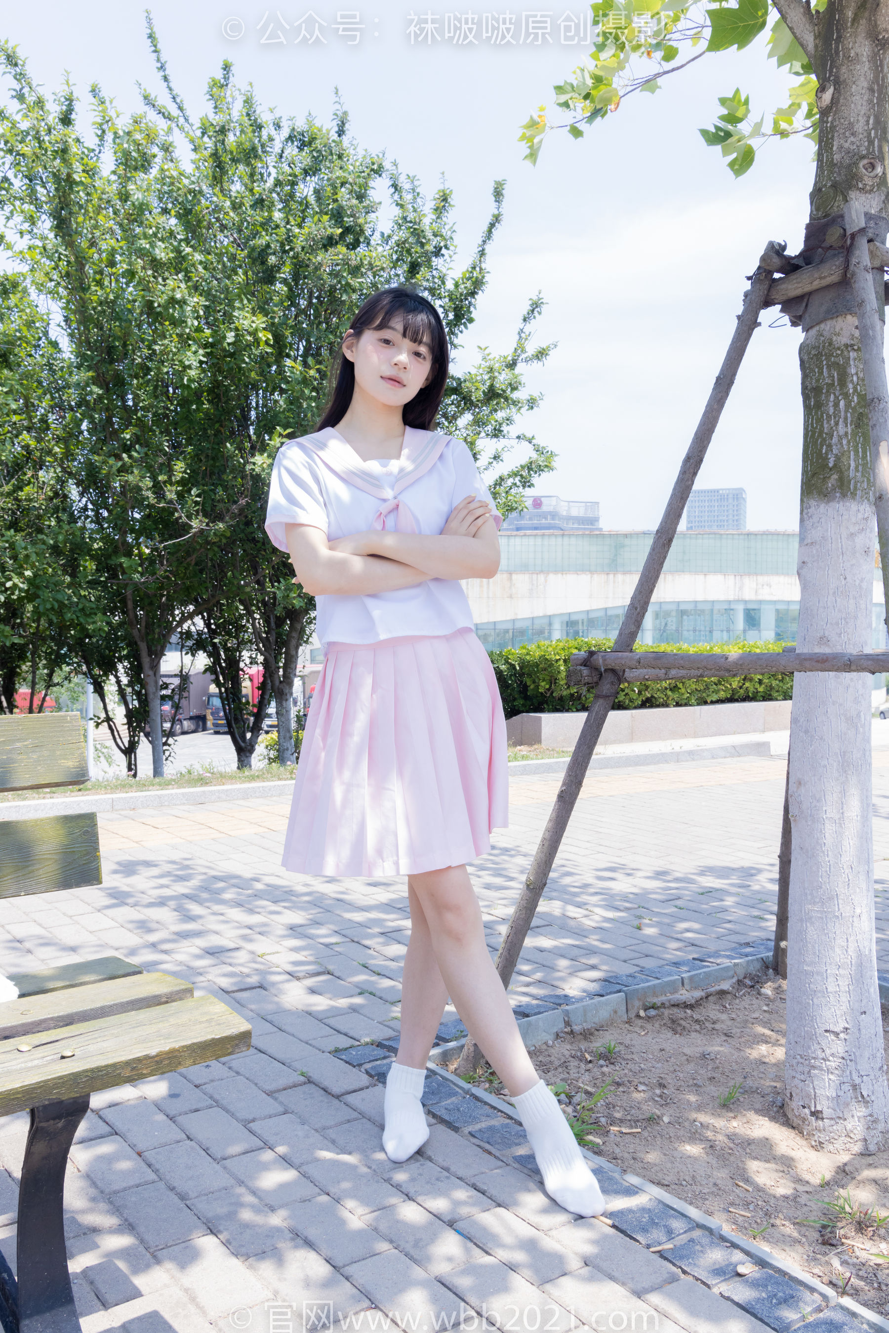 BoBoSocks袜啵啵 No.399 糯米 -皮鞋、白棉袜、jk制服
