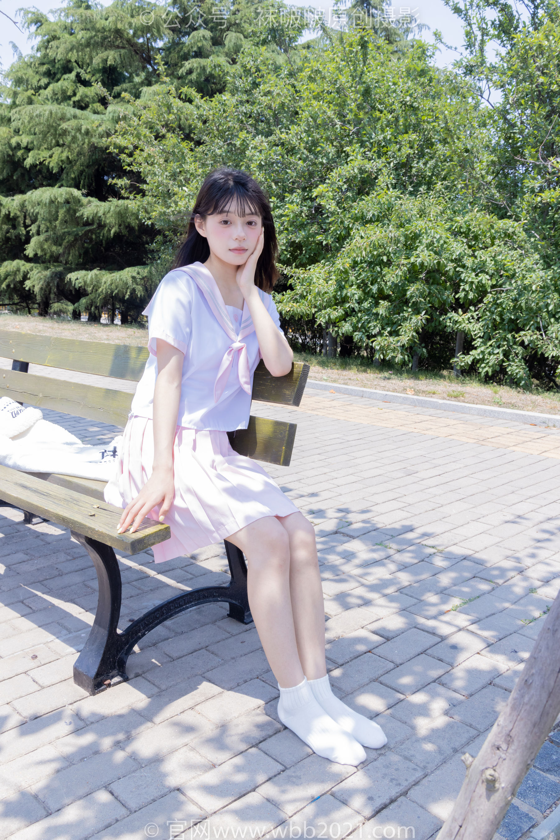 BoBoSocks袜啵啵 No.399 糯米 -皮鞋、白棉袜、jk制服