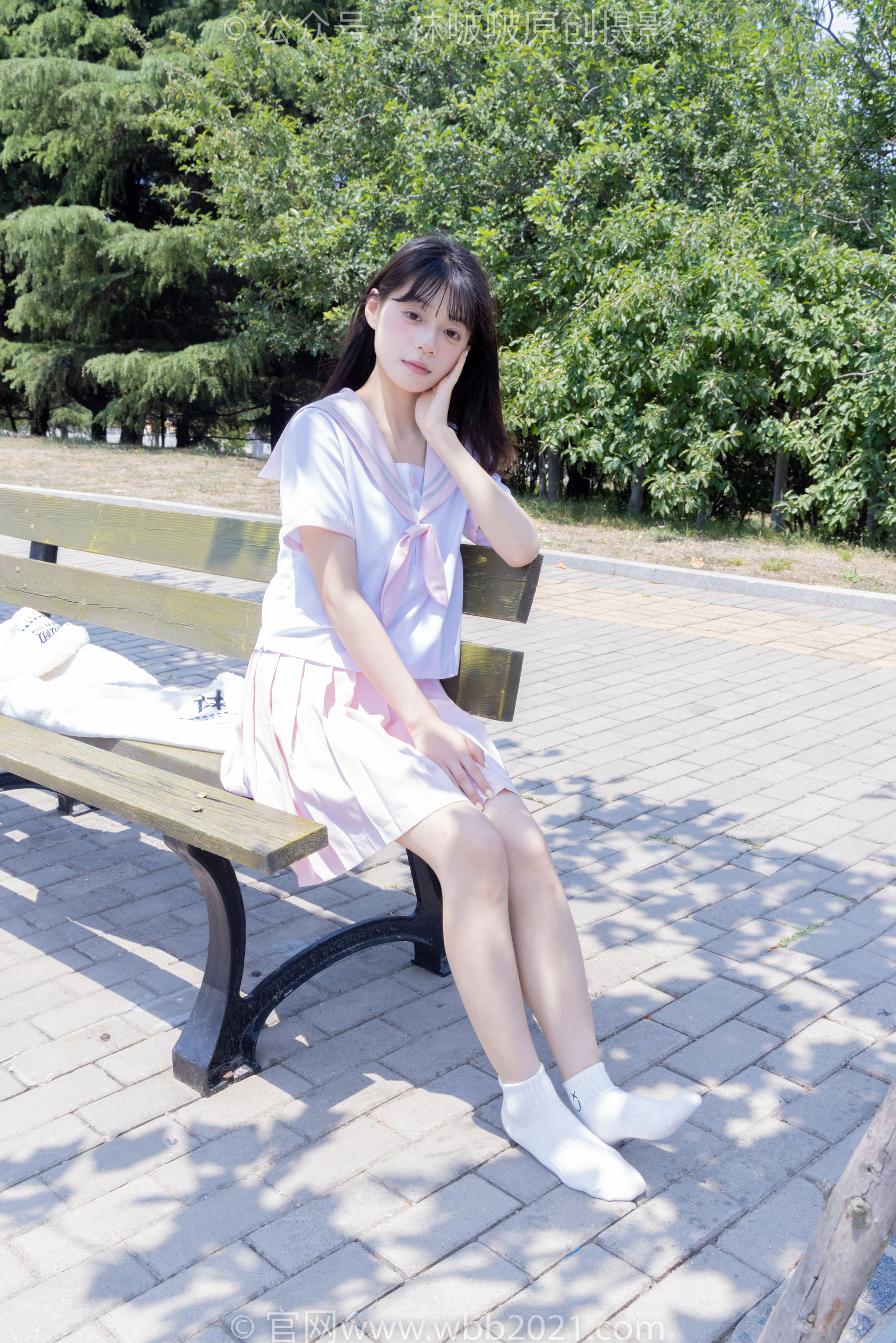 BoBoSocks袜啵啵 No.399 糯米 -皮鞋、白棉袜、jk制服